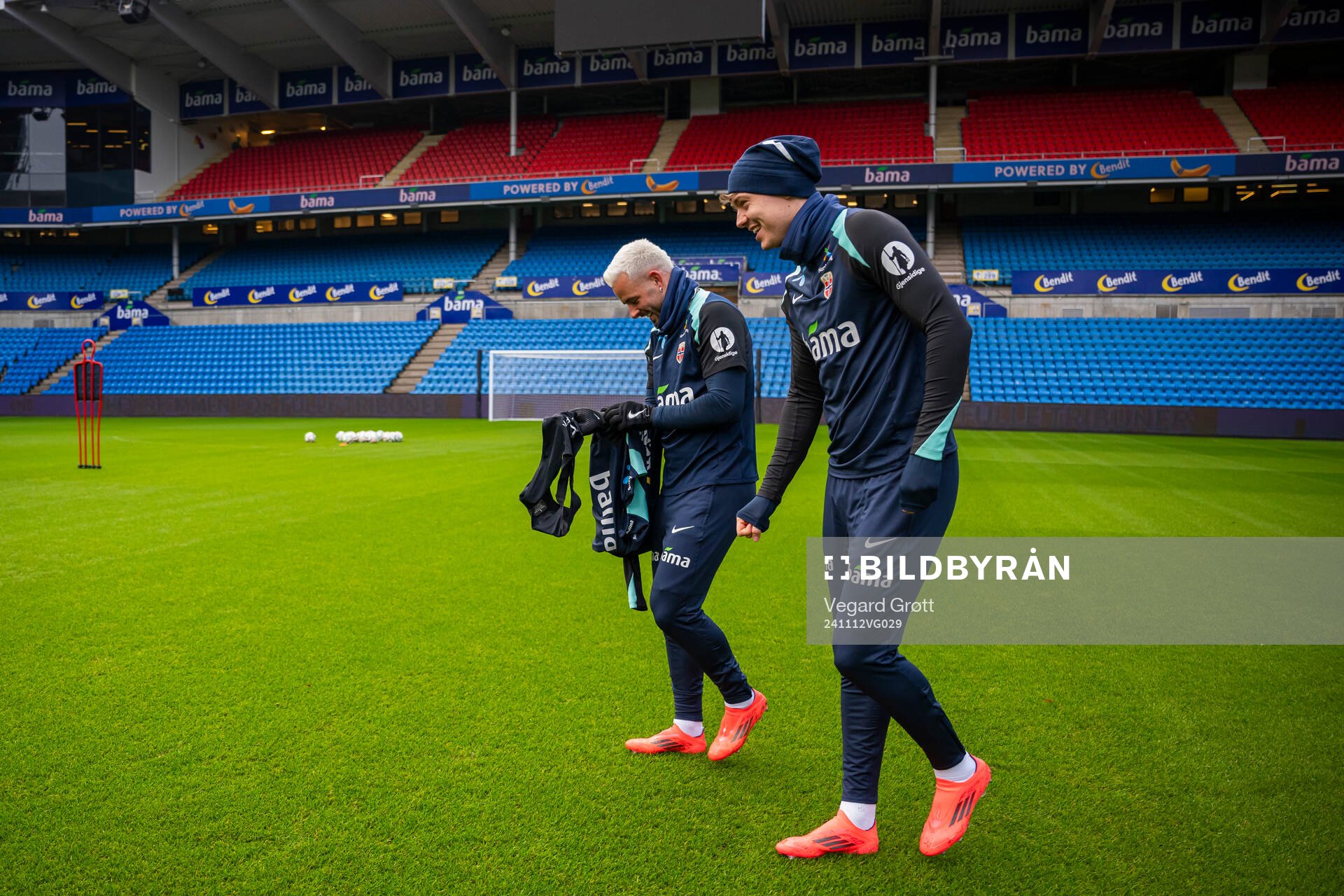 Aron Dønnum and Jørgen Strand Larsen of the Norwegian