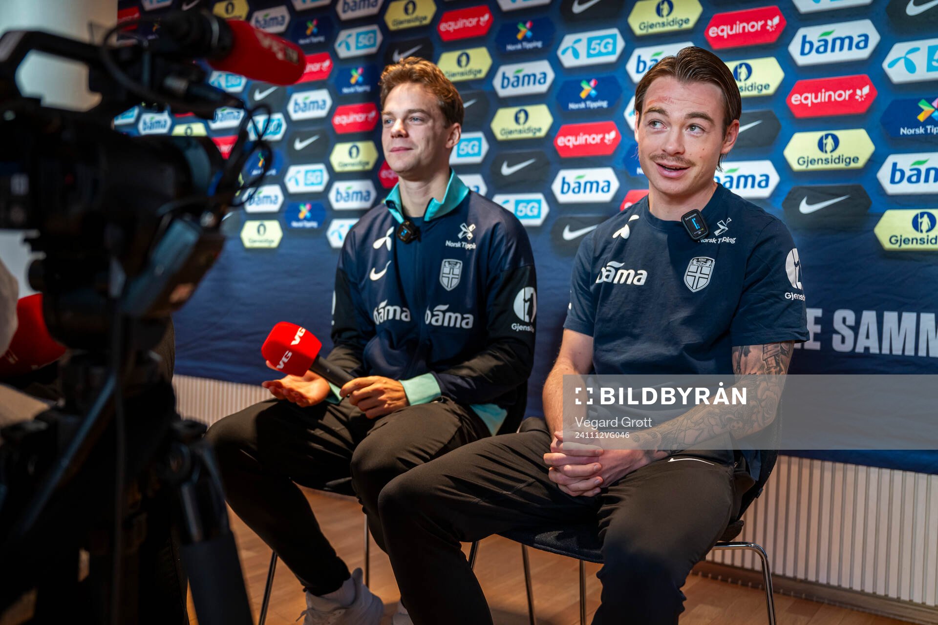 Felix Horn Myhre and Patrick Berg of the Norwegian national