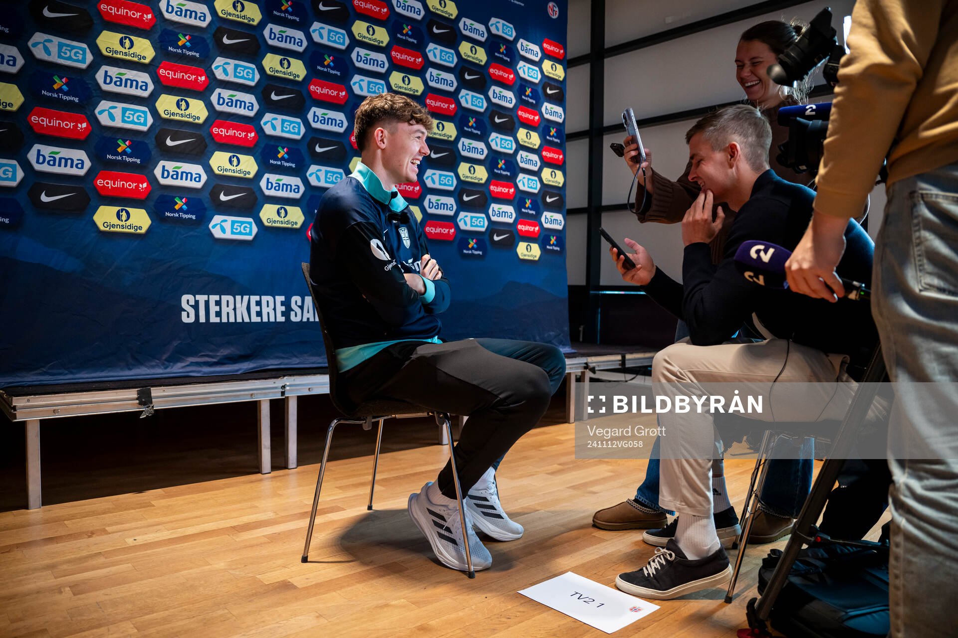Jørgen Strand Larsen of the Norwegian national football