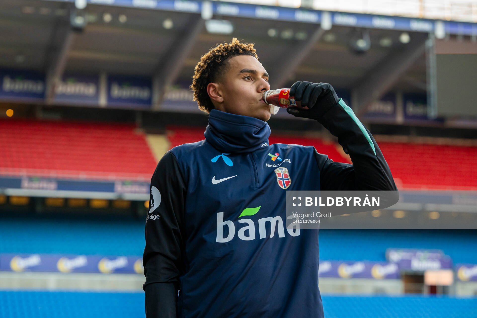 Antonio Nusa of the Norwegian national football team