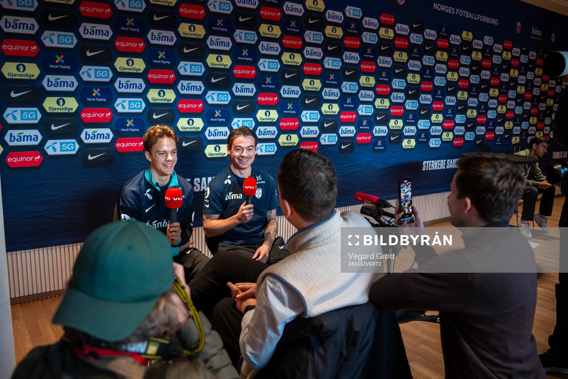 Felix Horn Myhre and Patrick Berg of the Norwegian national