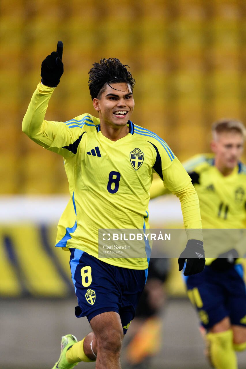 Noel Sernelius of Sweden celebrates