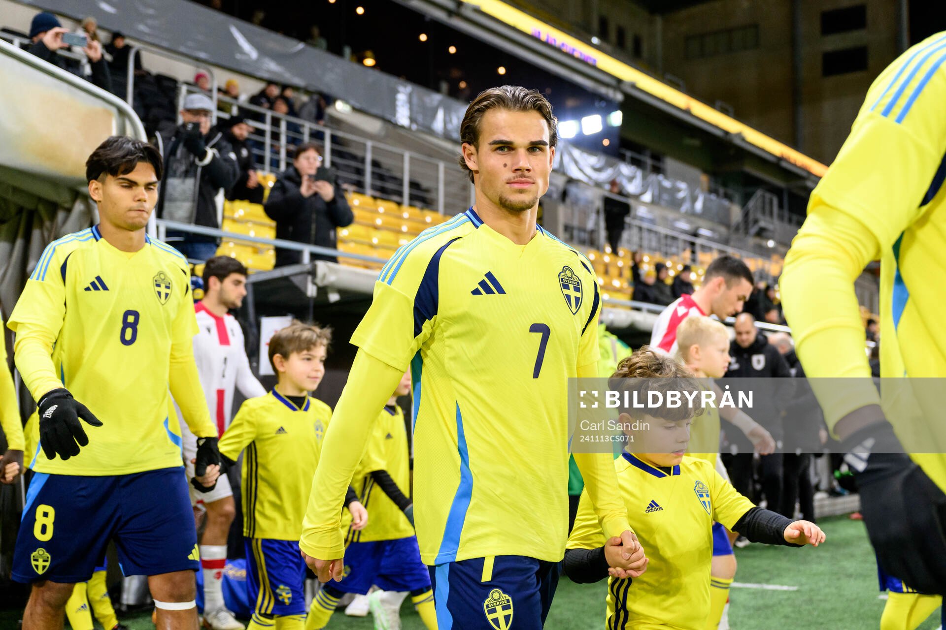 Simon Sjöholm of Sweden ahead the under-19 Euro Qualifier