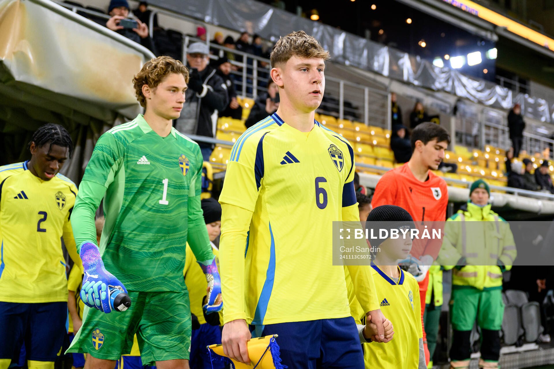 Viggo Jeppsson of Sweden ahead the under-19 Euro Qualifier