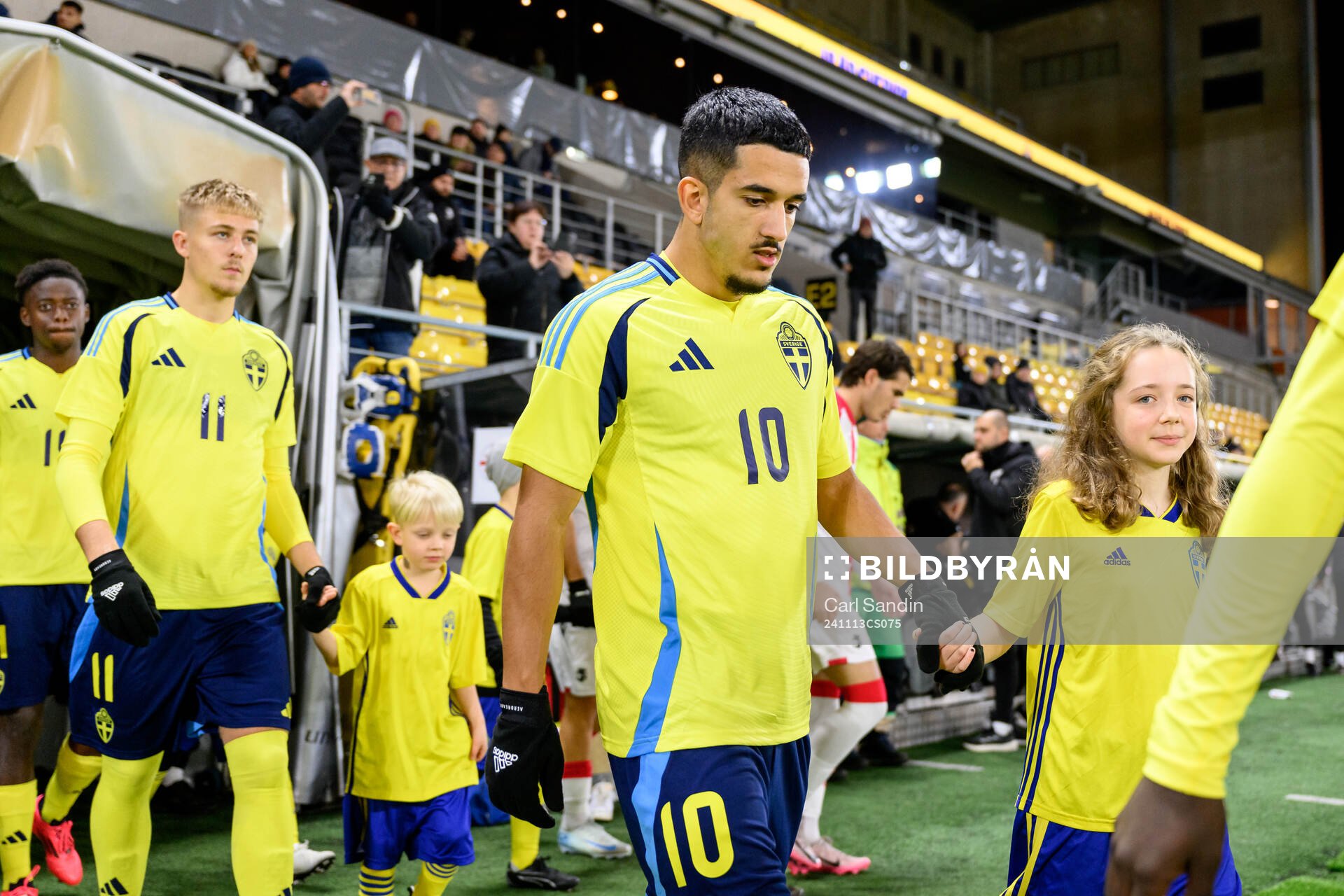 Zakaria Loukili of Sweden ahead the under-19 Euro Qualifier
