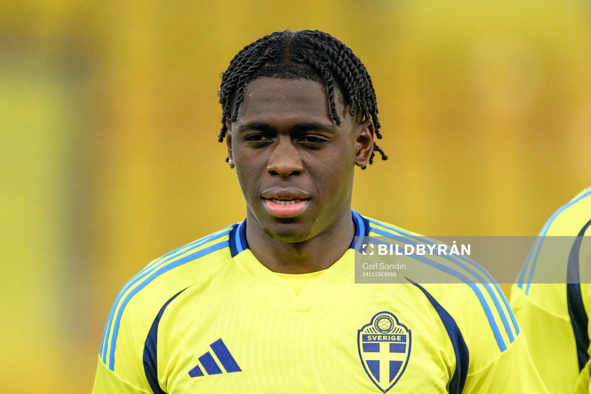 William Rashidi of Sweden at lineup