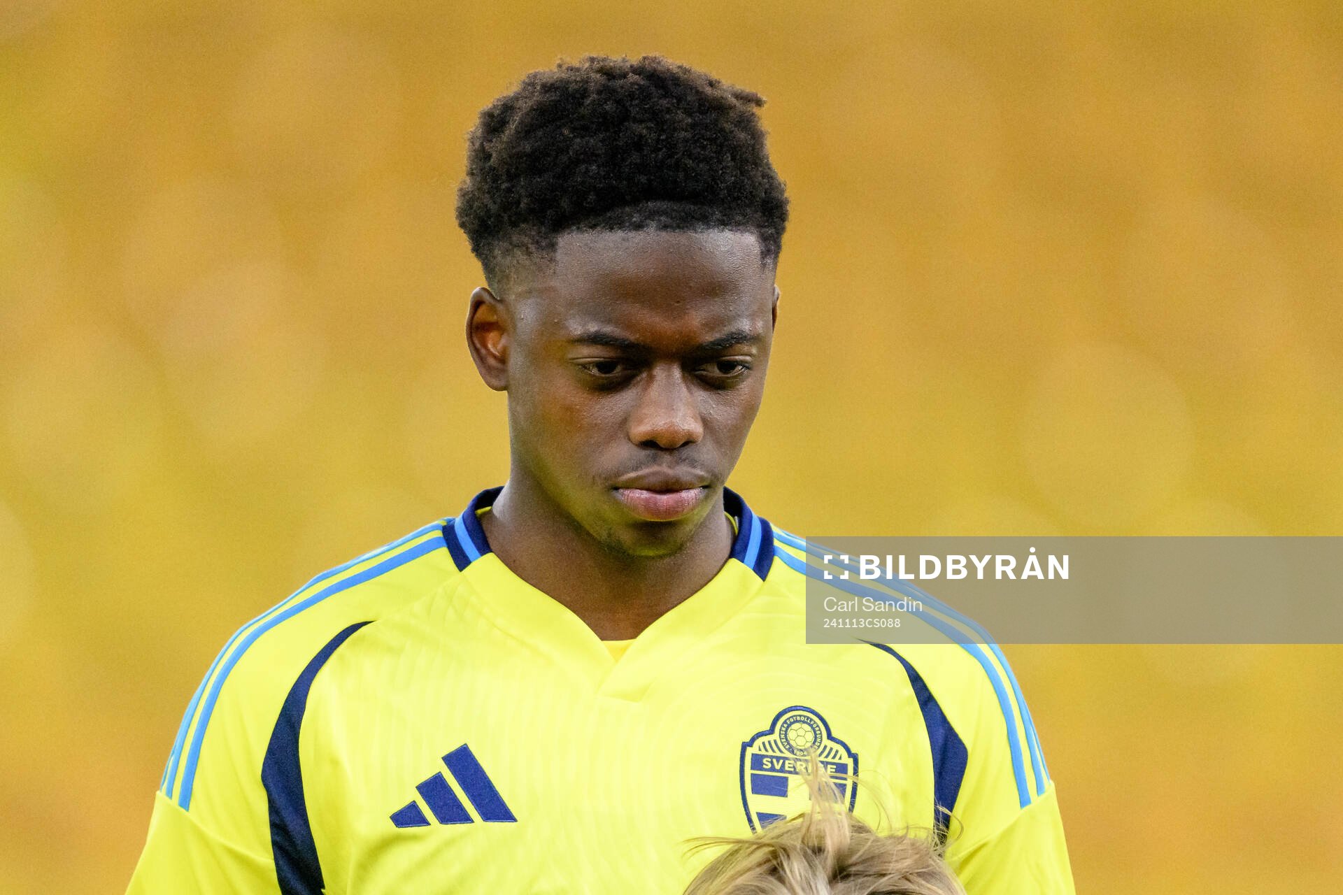 Alieu Atlee Manneh of Sweden at lineup
