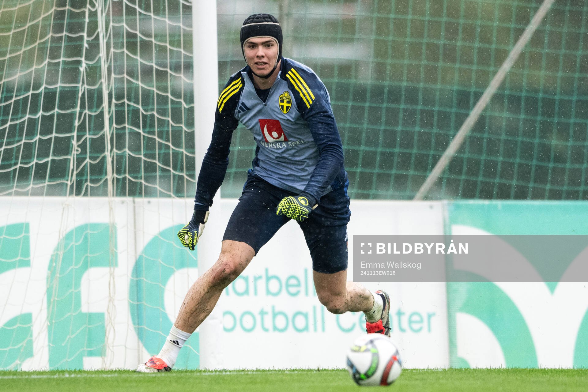 Goalkeeper Jacob Widell Zetterström of the Swedish men's