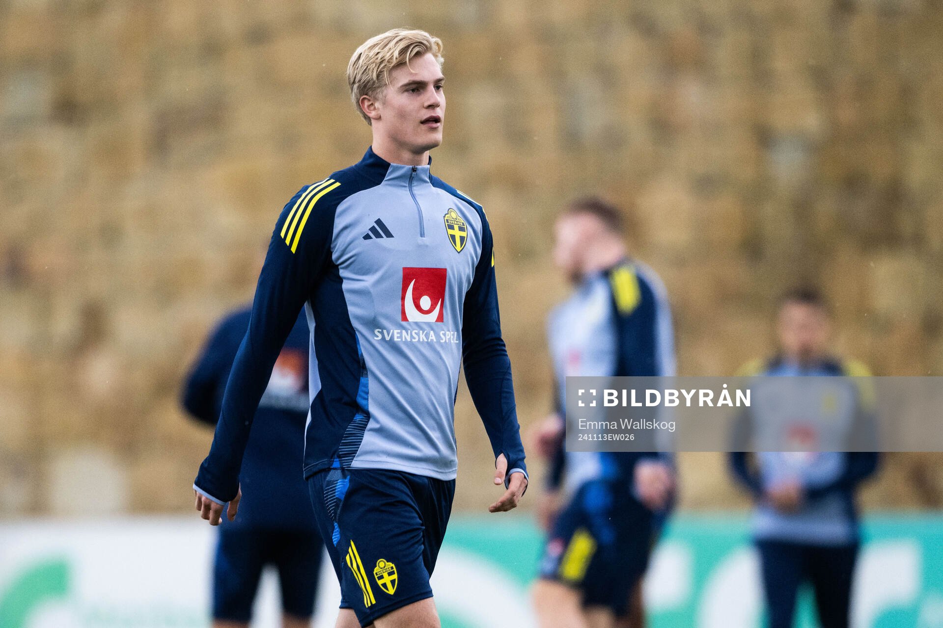 Lucas Bergvall of the Swedish men's football national team