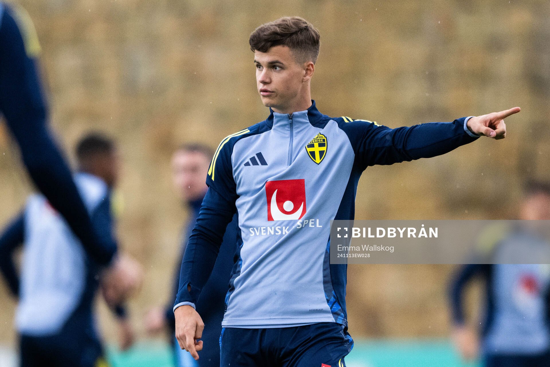 Samuel Dahl of the Swedish men's football national team at