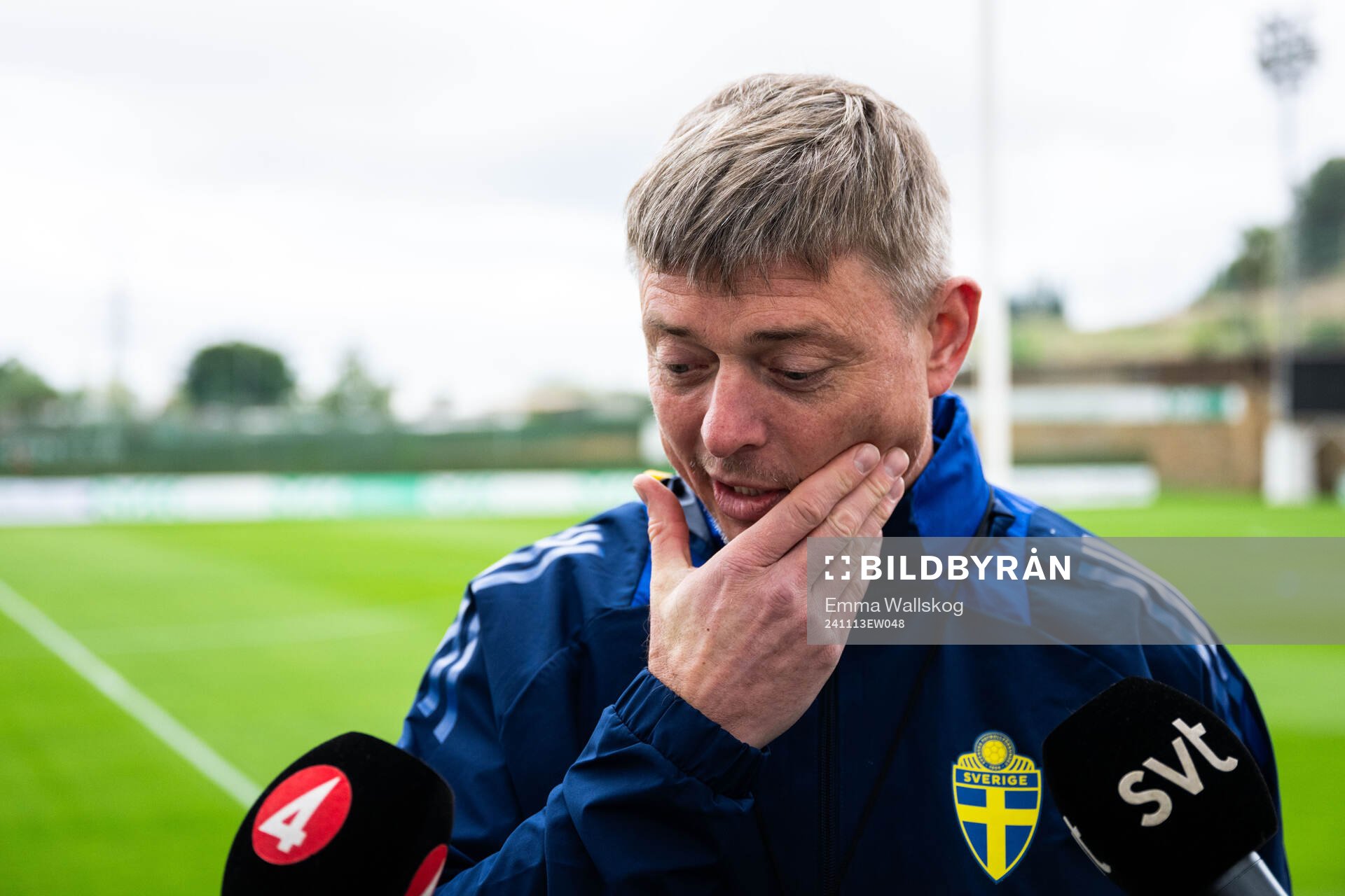 Head coach Jon Dahl Tomasson of the Swedish men's football