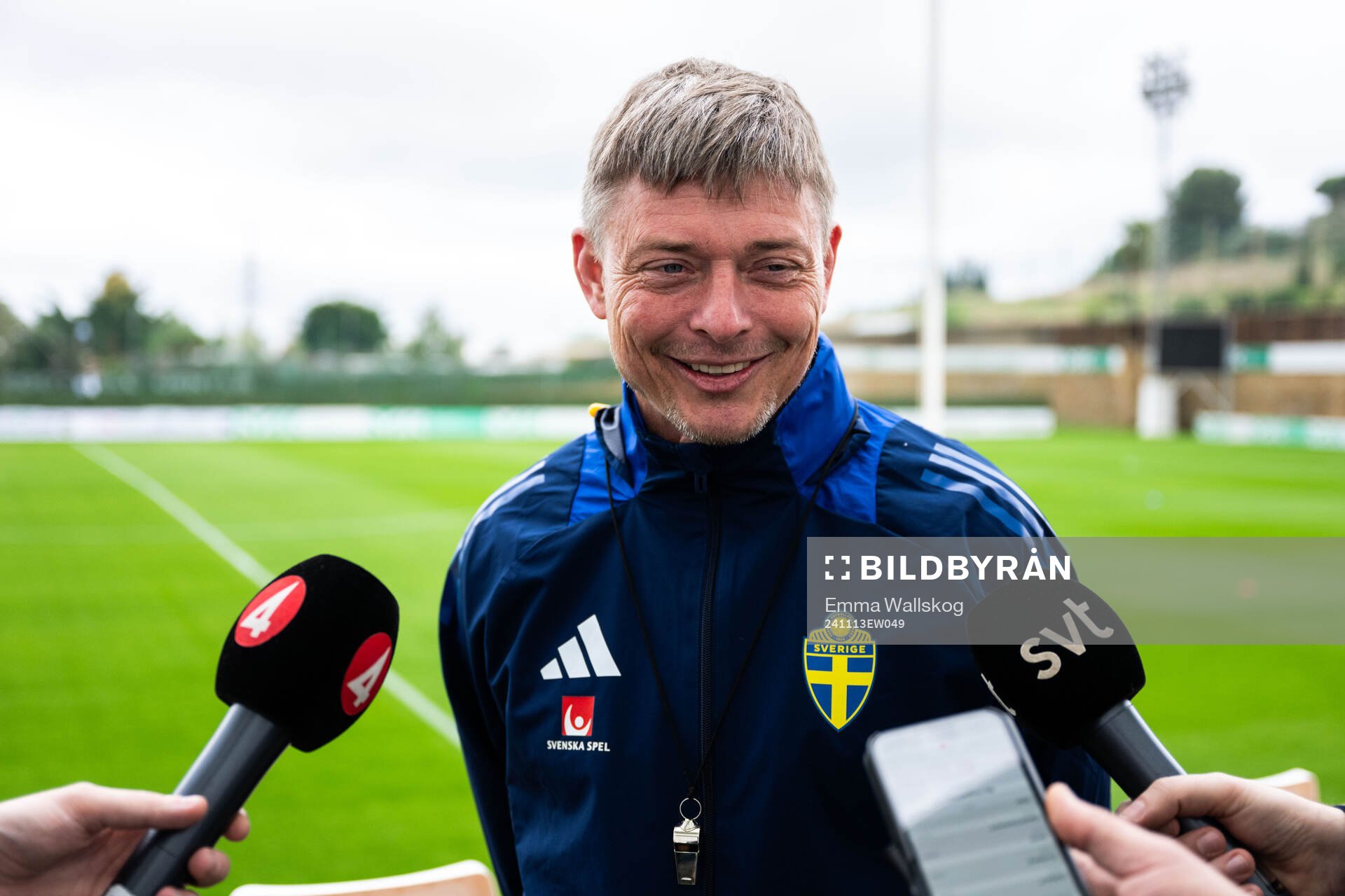 Head coach Jon Dahl Tomasson of the Swedish men's football