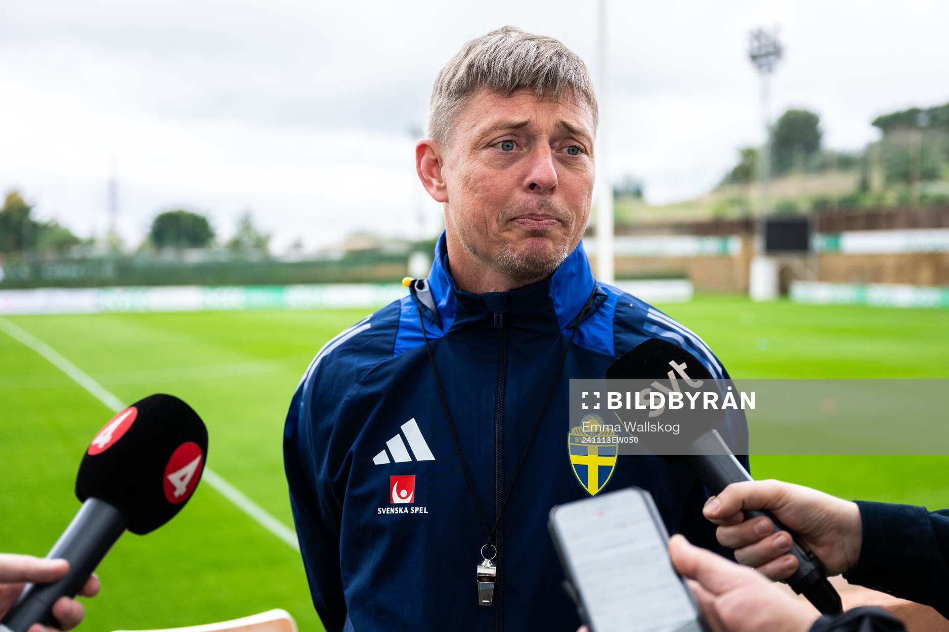 Head coach Jon Dahl Tomasson of the Swedish men's football