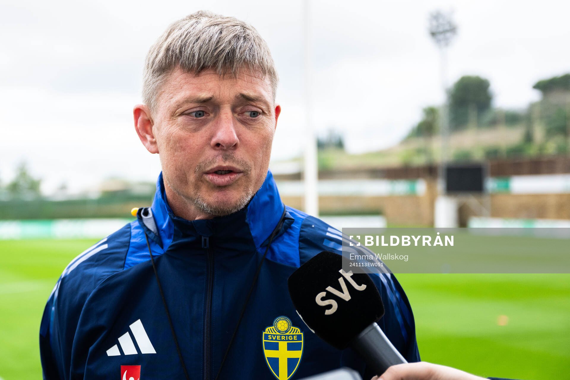 Head coach Jon Dahl Tomasson of the Swedish men's football