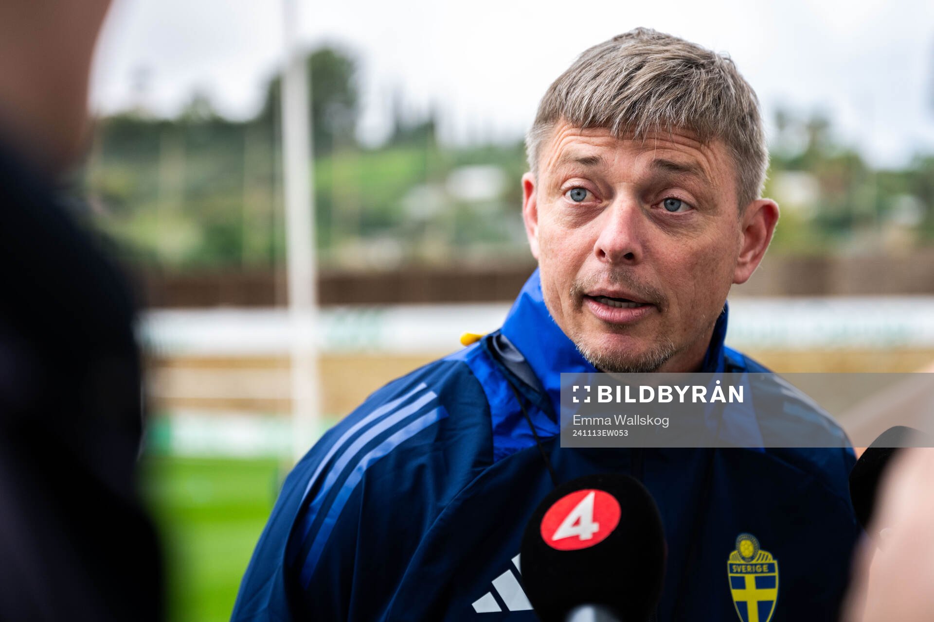 Head coach Jon Dahl Tomasson of the Swedish men's football