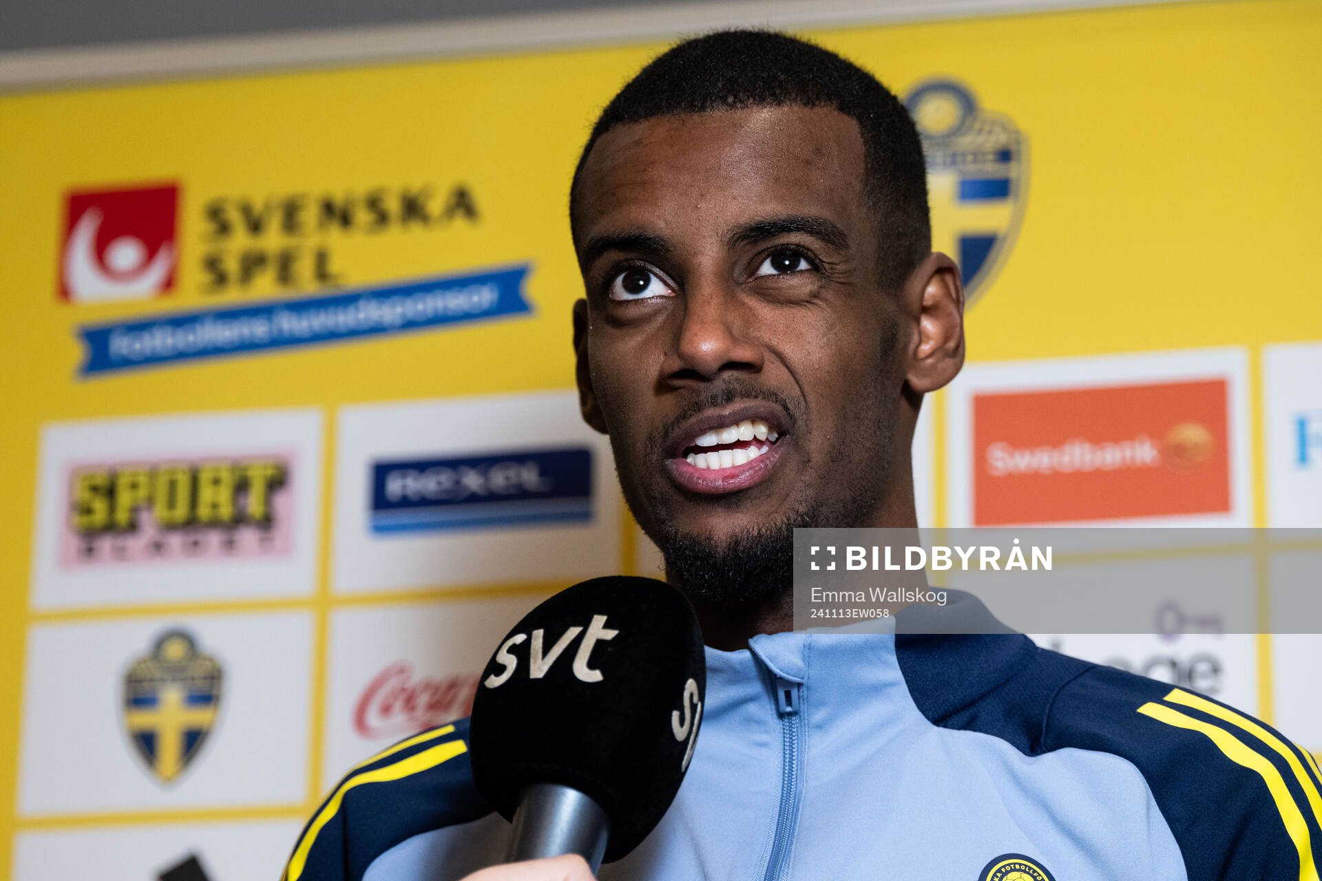 Alexander Isak of the Swedish men's football national team