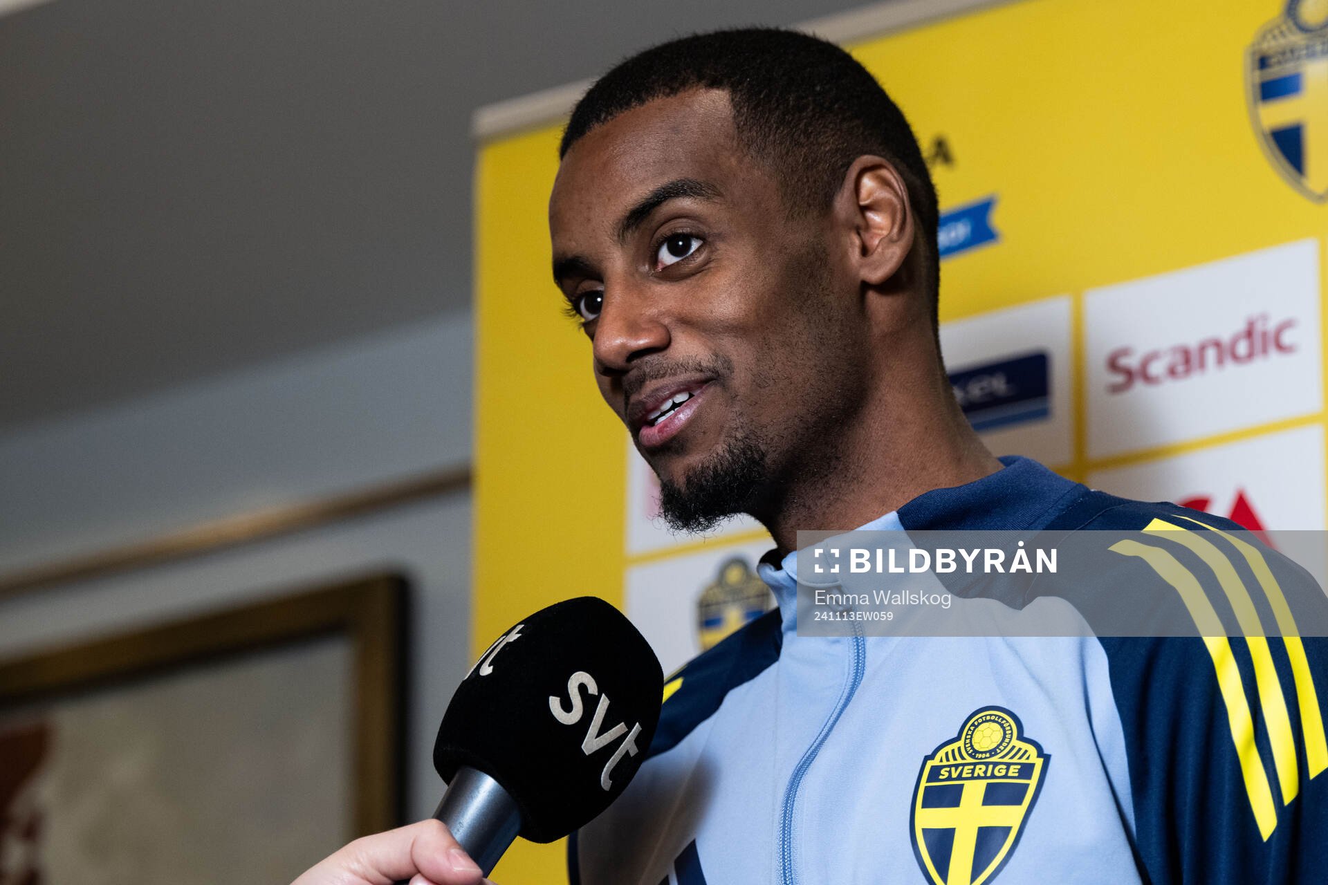 Alexander Isak of the Swedish men's football national team