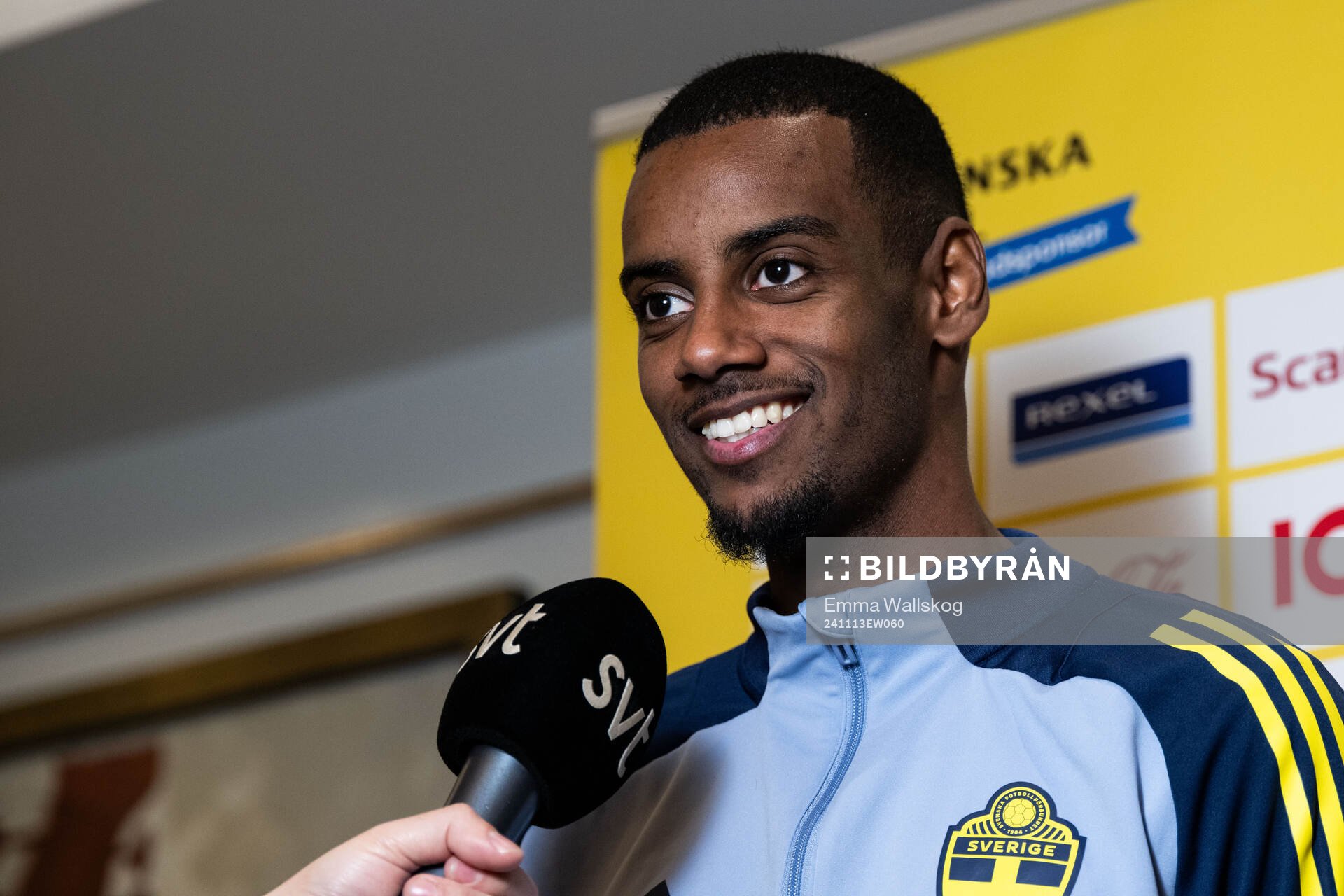 Alexander Isak of the Swedish men's football national team