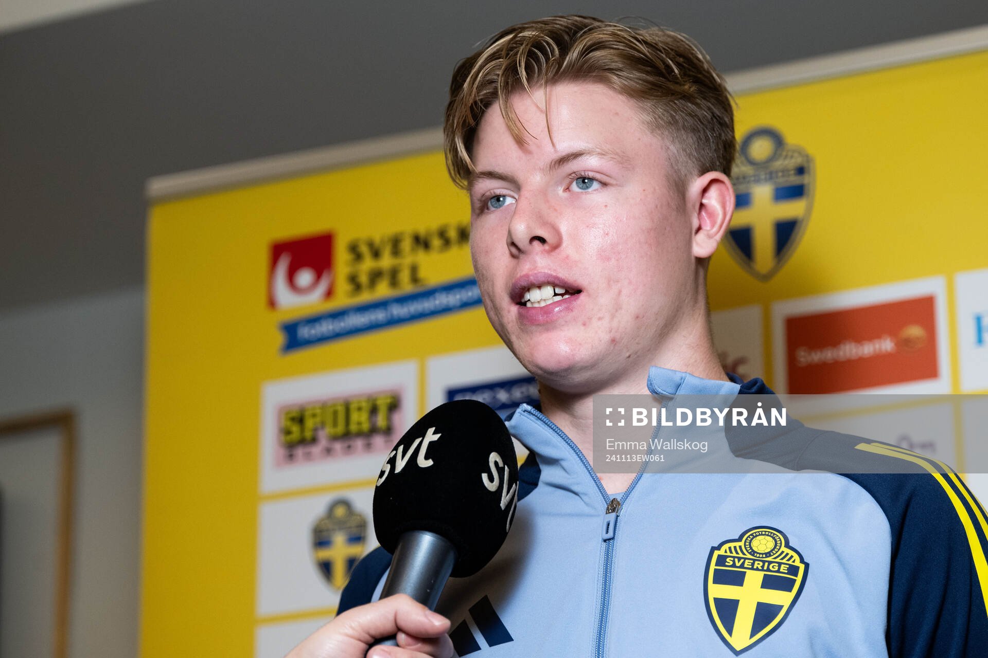 Nils Zätterström of the Swedish men's football national
