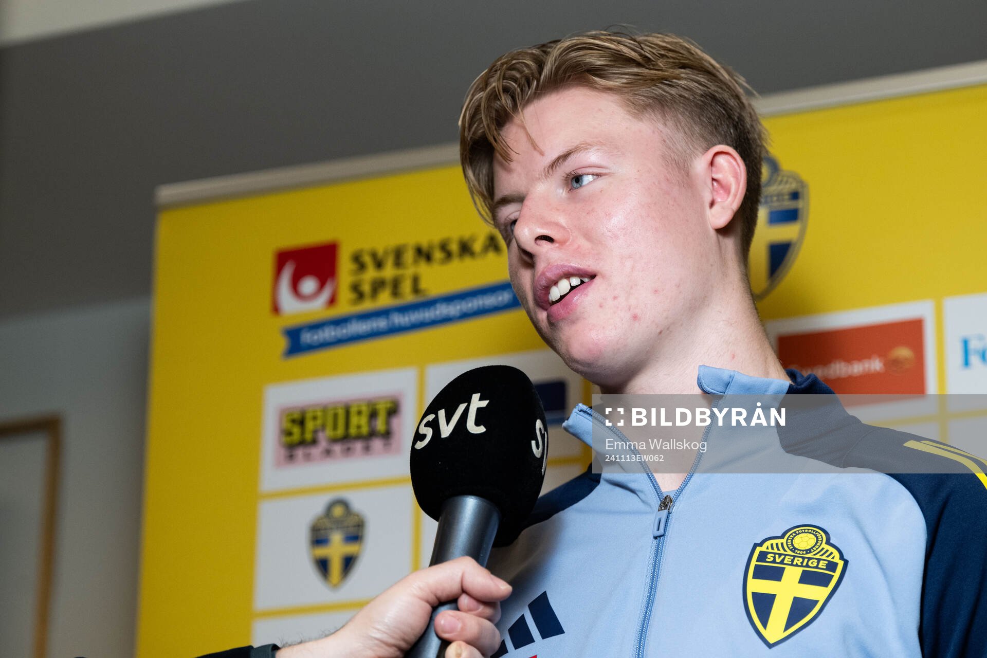 Nils Zätterström of the Swedish men's football national