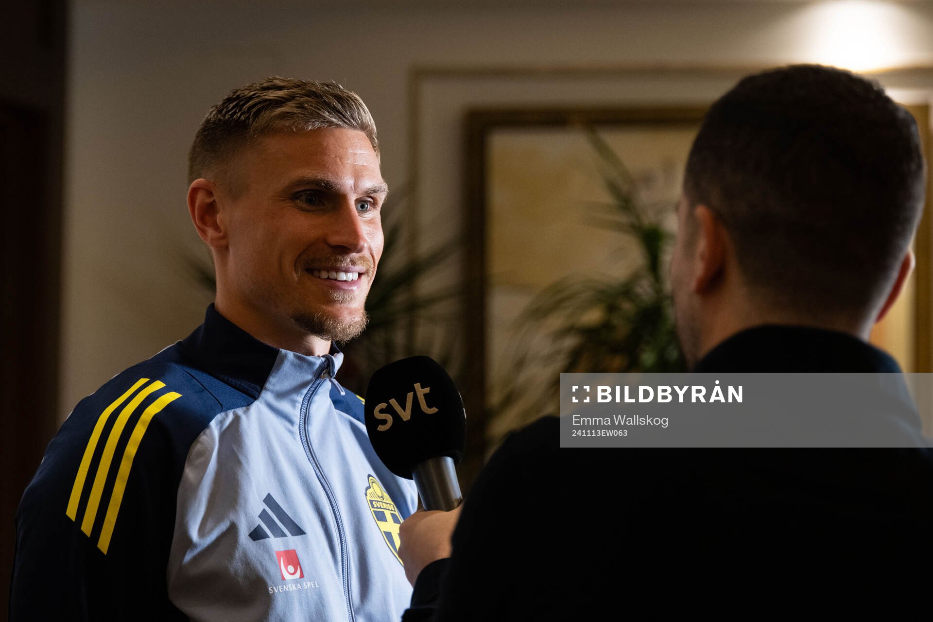 Carl Starfelt of the Swedish men's football national team