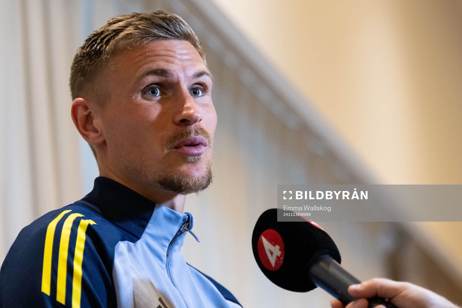 Carl Starfelt of the Swedish men's football national team