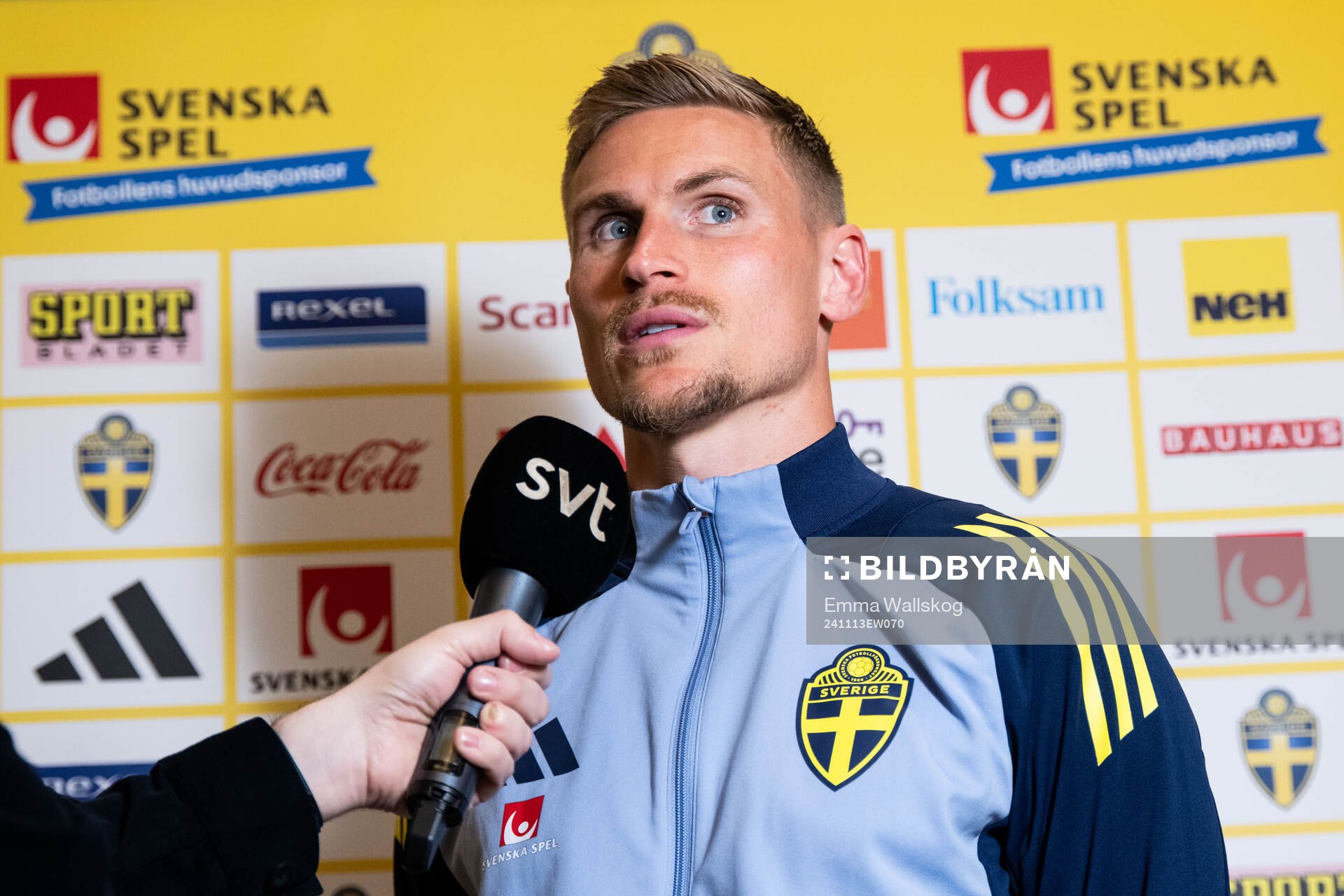 Carl Starfelt of the Swedish men's football national team
