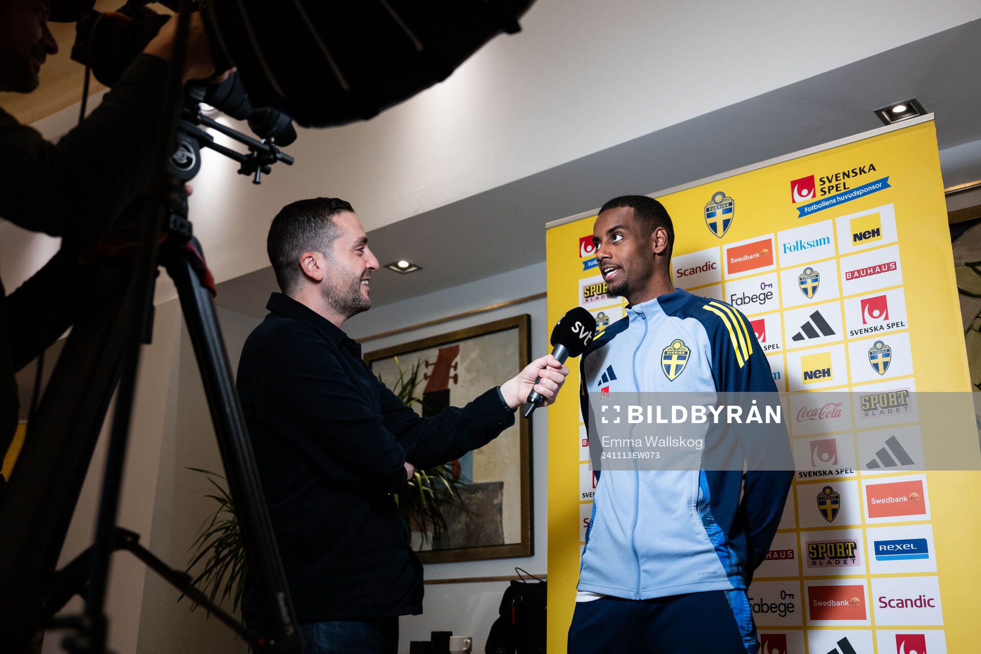 Alexander Isak of the Swedish men's football national team