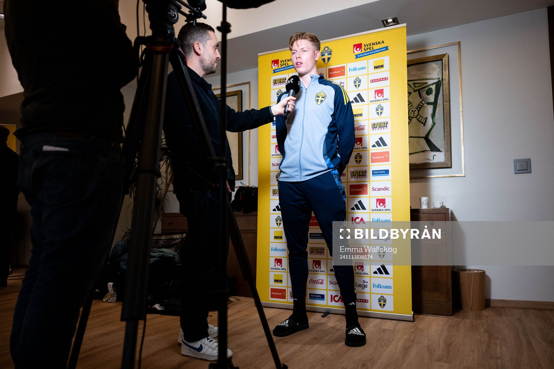 Nils Zätterström of the Swedish men's football national