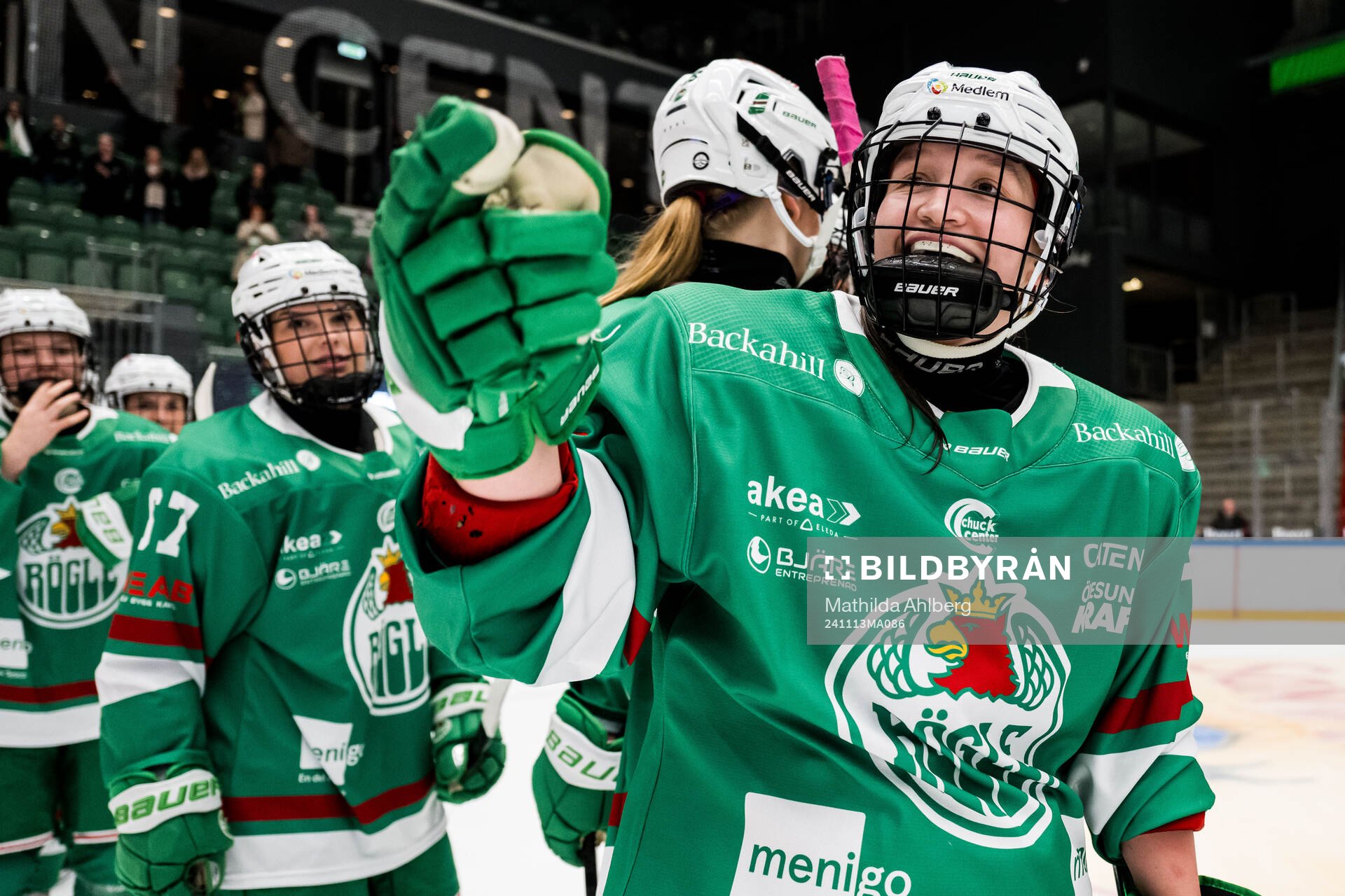 Rögles Margot Huot-Marchand jublar
