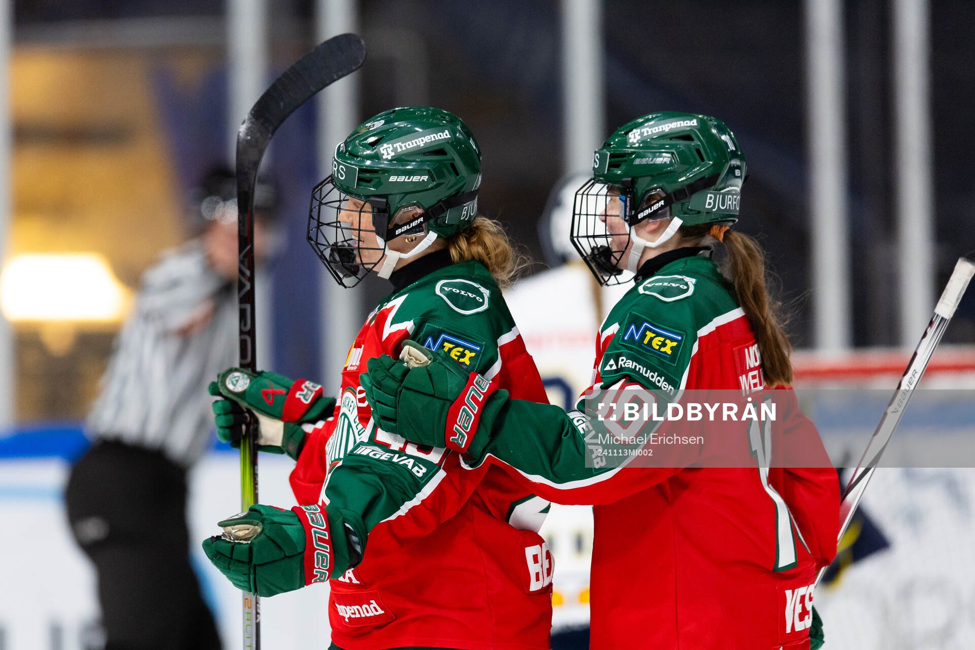 Frölundas Paula Bergström jublar