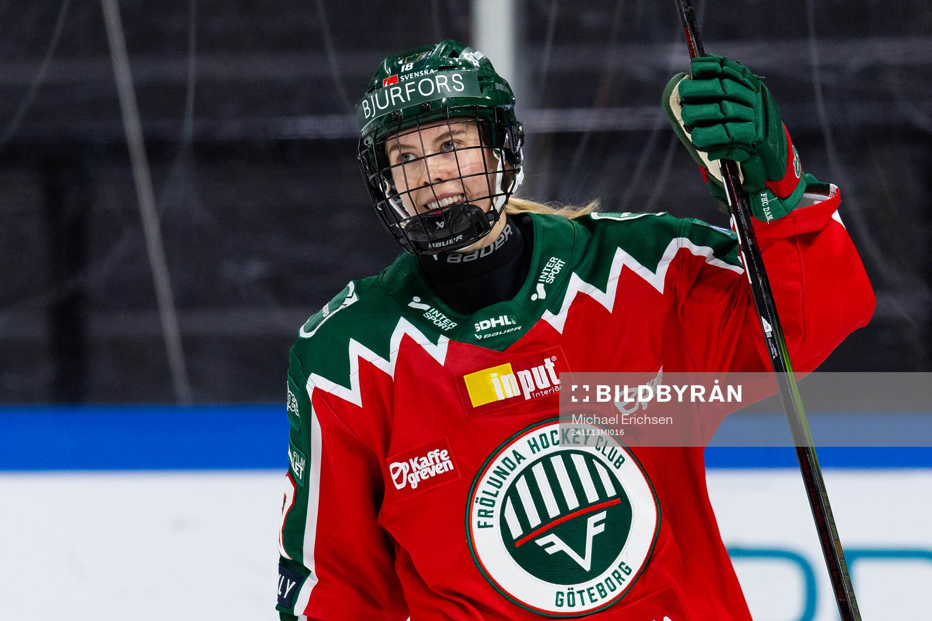 Frölundas Elisa Holopainen jublar