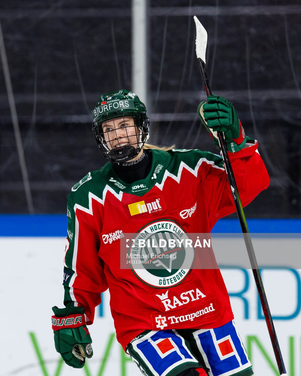 Frölundas Elisa Holopainen jublar