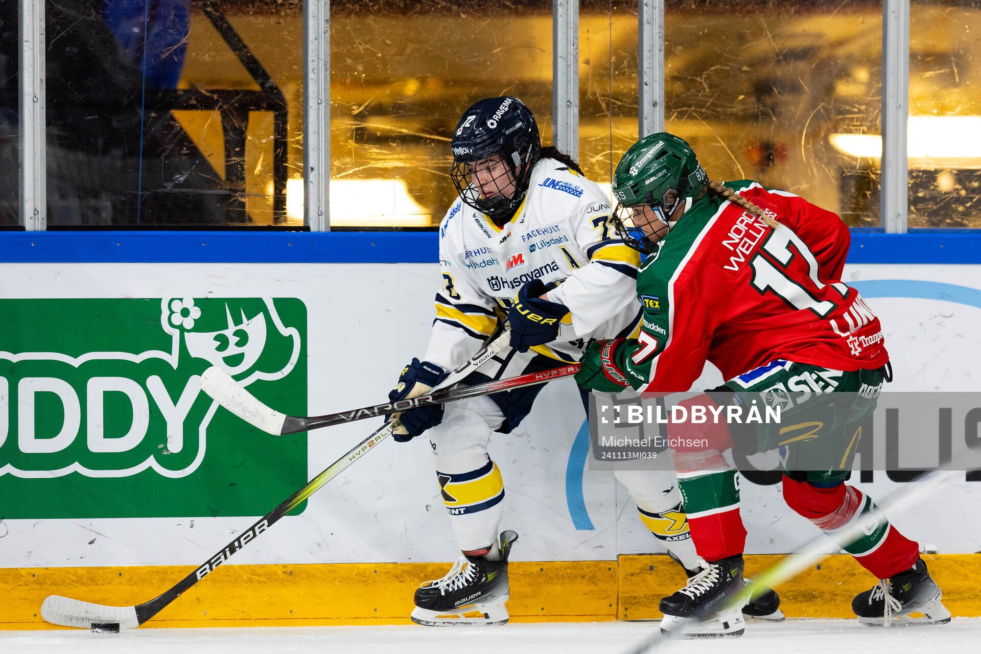 HV71s Rachel Weiss och Frölundas Sofie Lundin