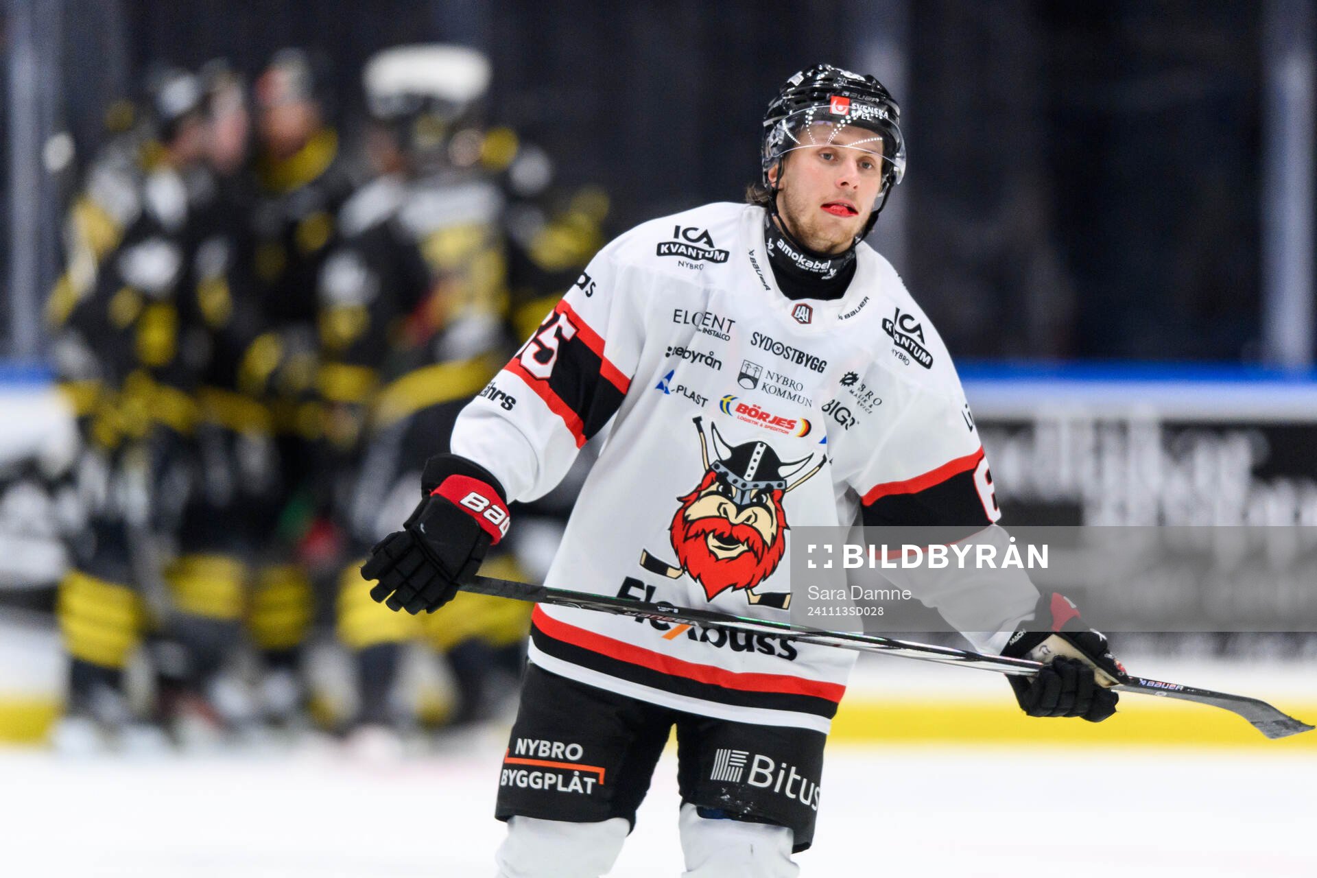 Nybro Vikings Oscar Gustafsson deppar