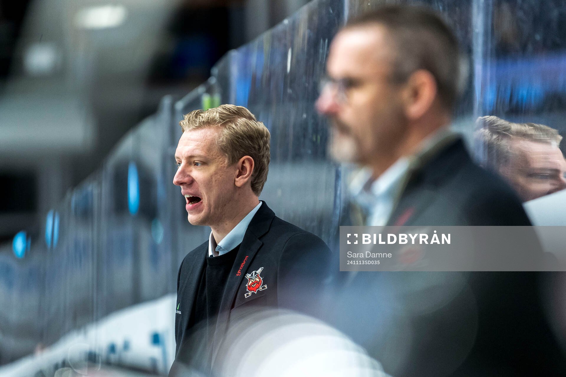 Nybro Vikings assisterande tränare Hampus Sylvegård