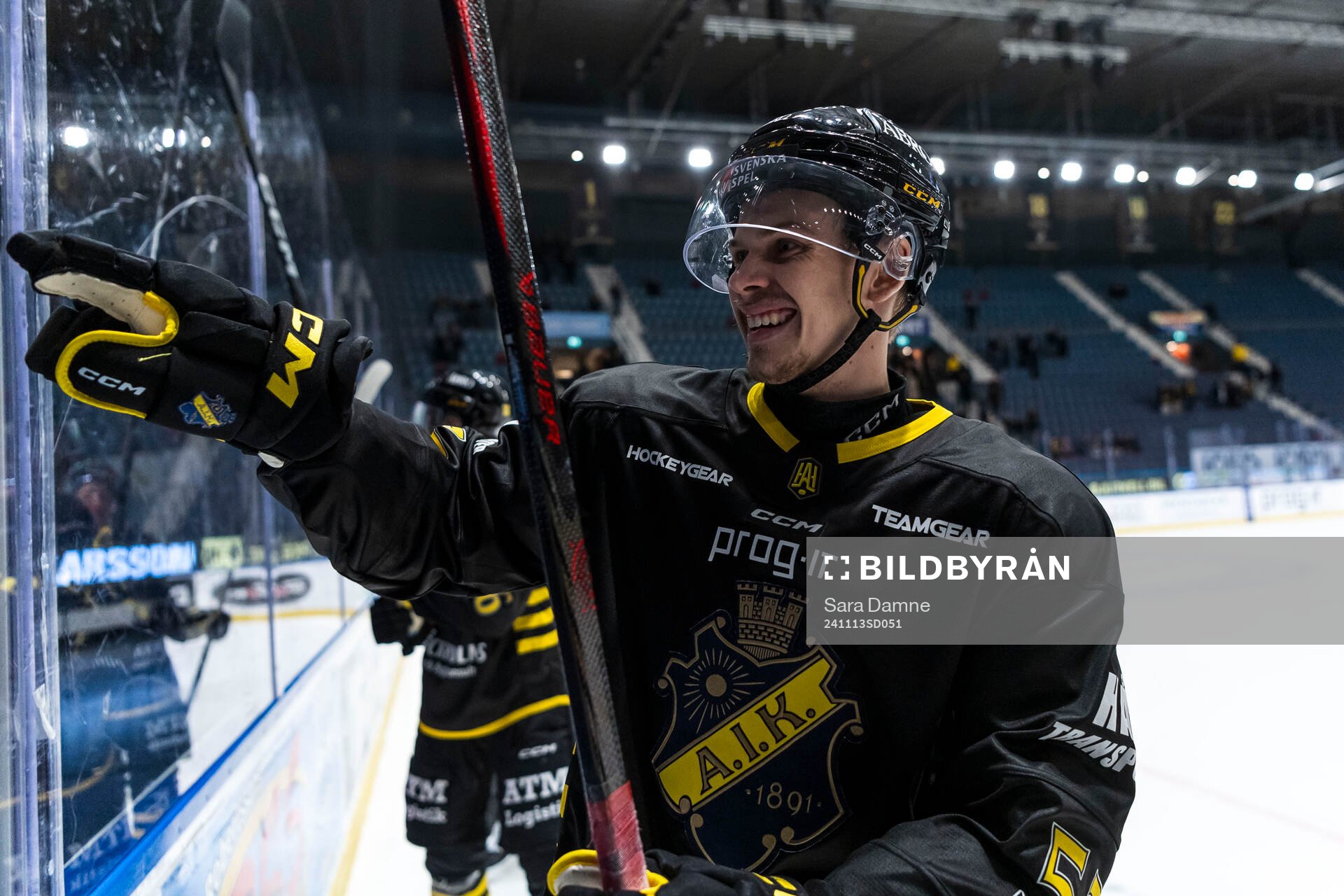 AIKs Albert Sjöberg jublar