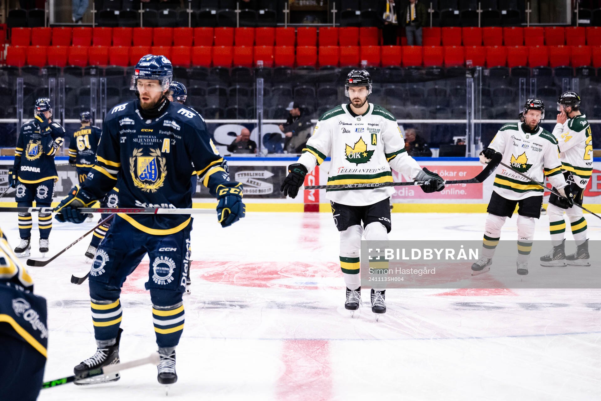 Södertäljes Olli Vainio och Östersunds Linus Videll