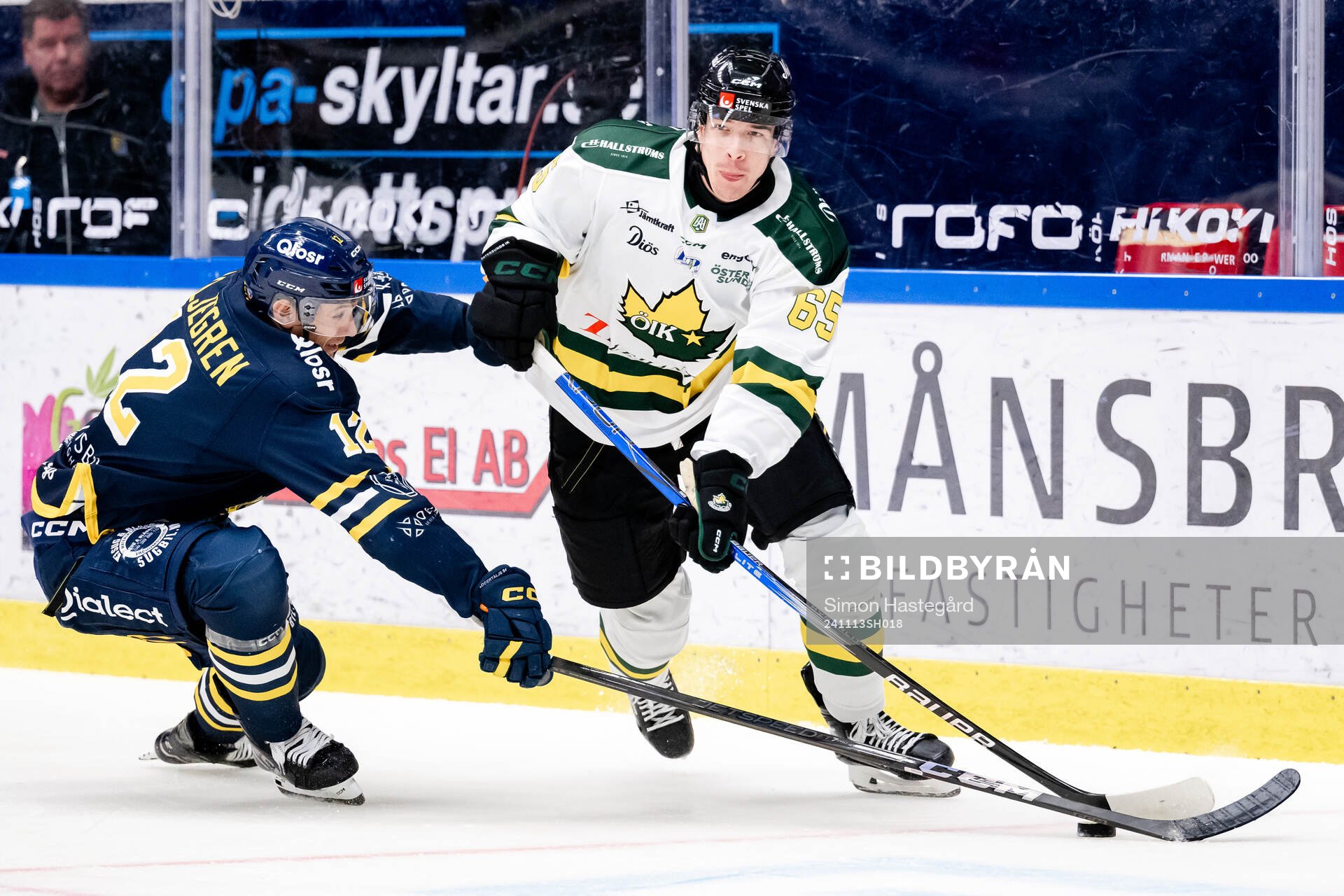 Södertäljes Viktor Liljegren och Östersunds Oliver Fatul
