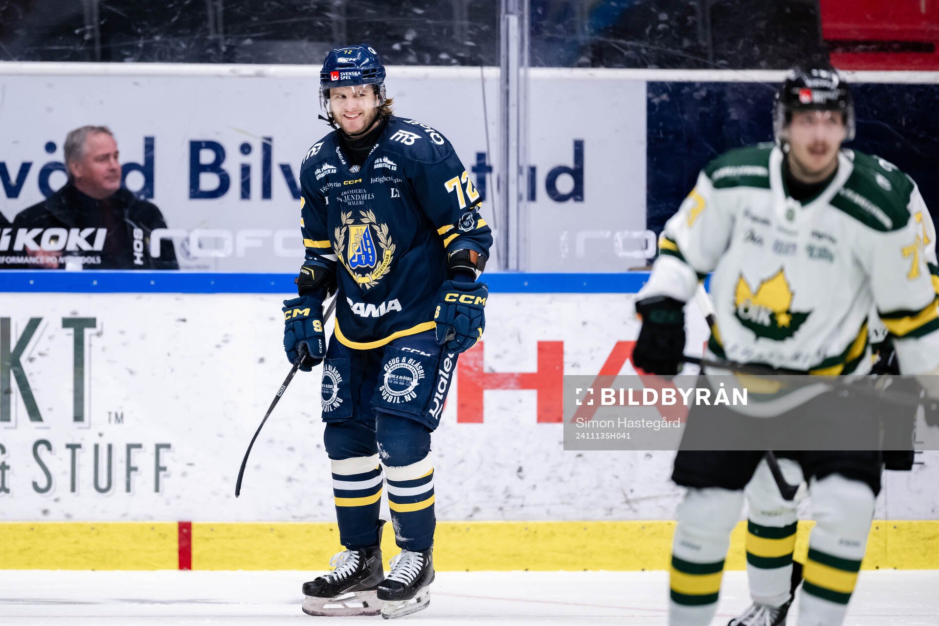 Södertäljes Nicolai Meyer jublar