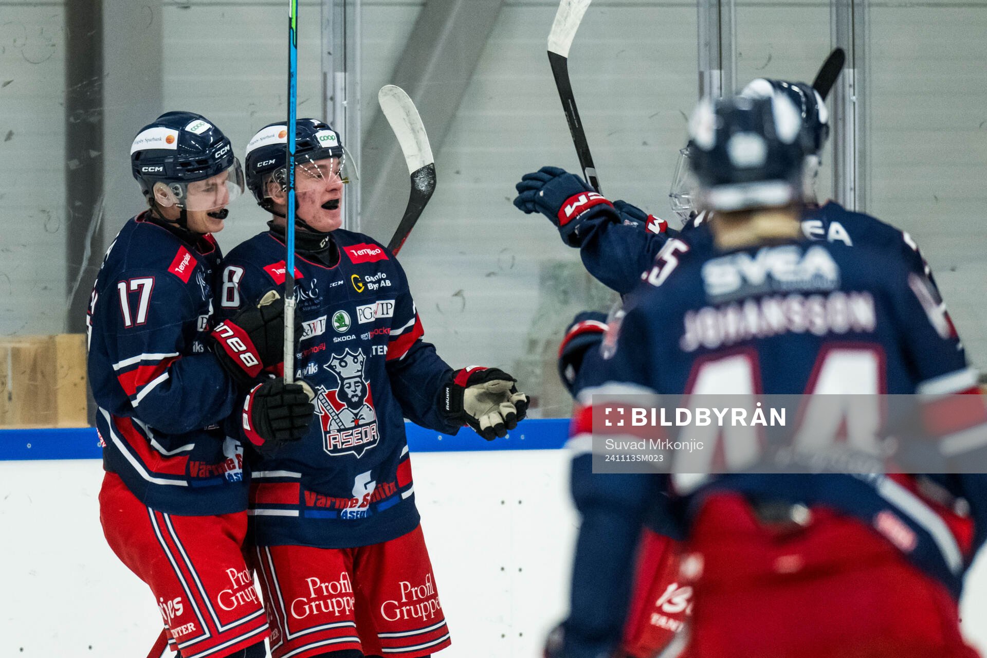 Åsedas Alwin Stålgren jublar