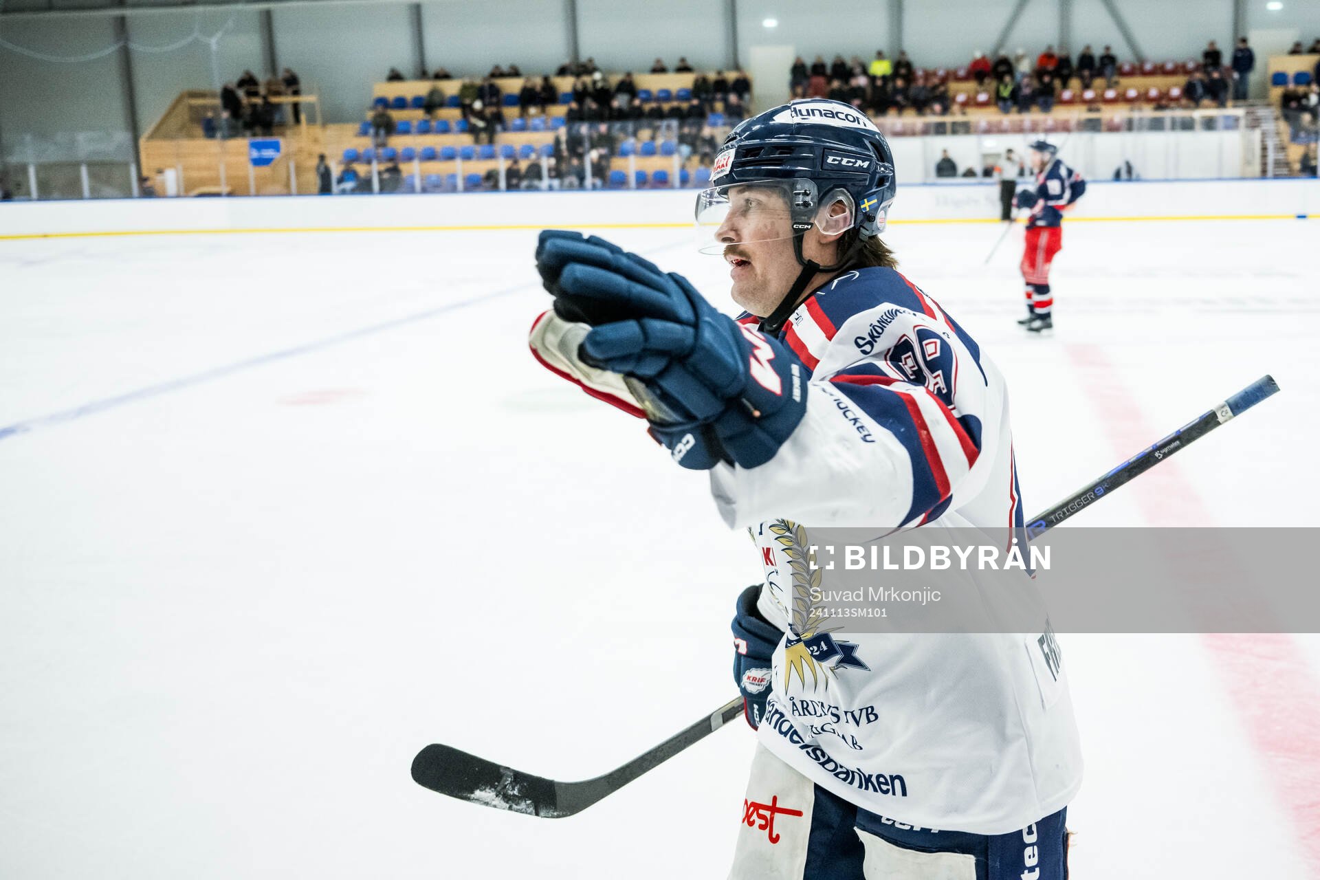 KRIF s Sebastian Freed Karlsson jublar