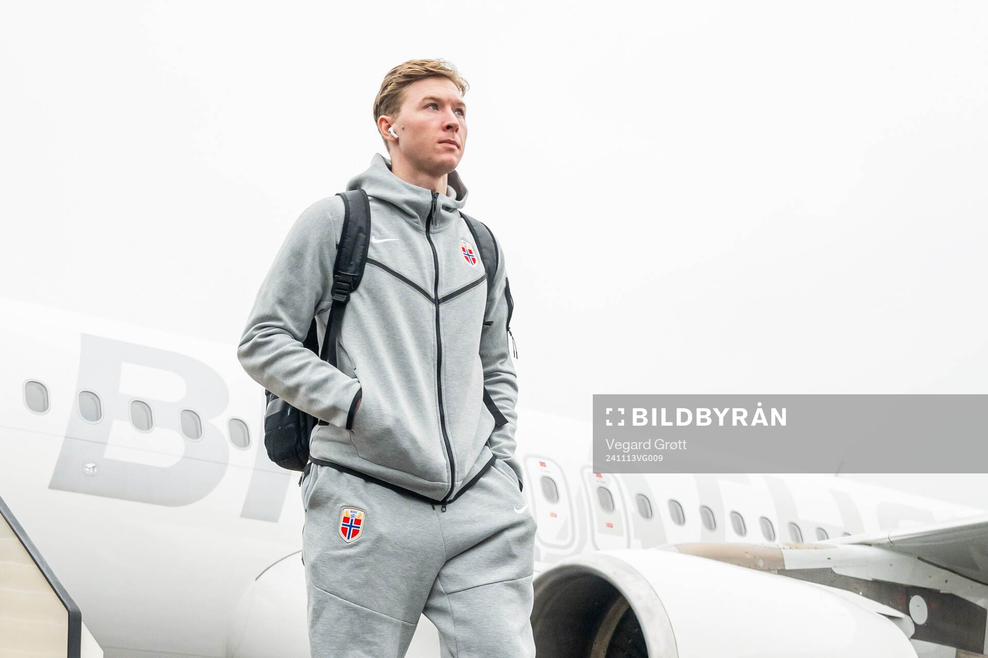 Goalkeeper Mathias Dyngeland of the Norwegian national
