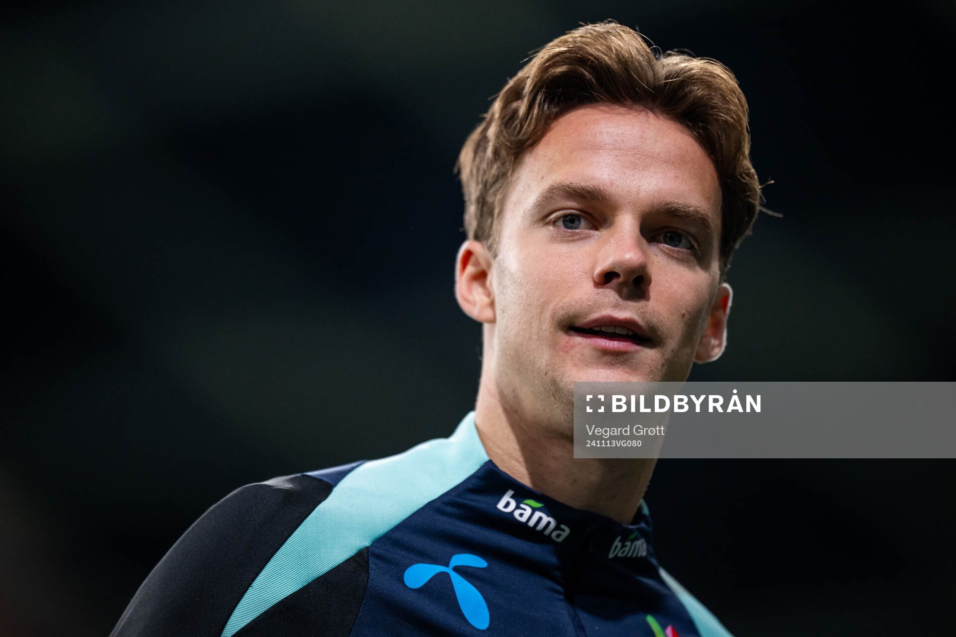 Felix Horn Myhre of the Norwegian national football team
