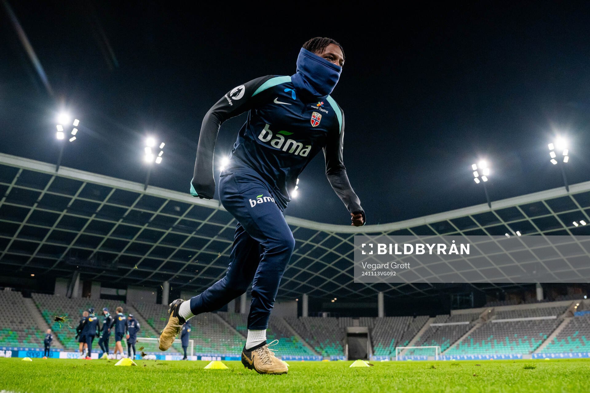 Warren Kamanzi of the Norwegian national football team