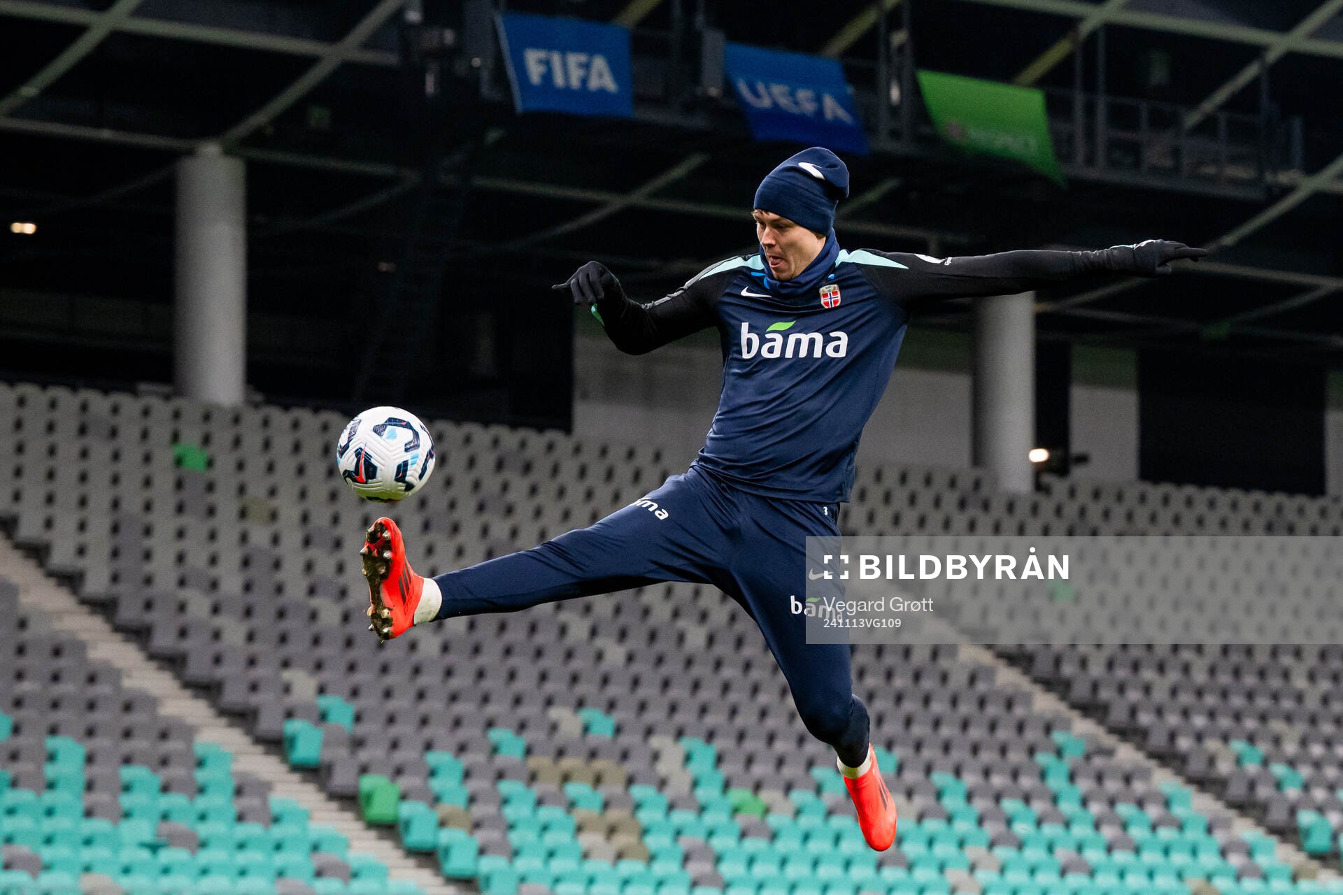 Jørgen Strand Larsen of the Norwegian national football