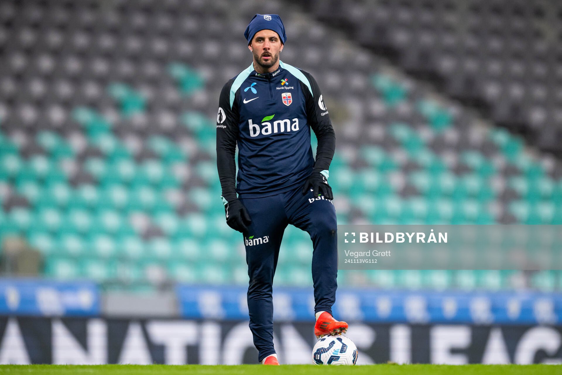 Aron Dønnum of the Norwegian national football team