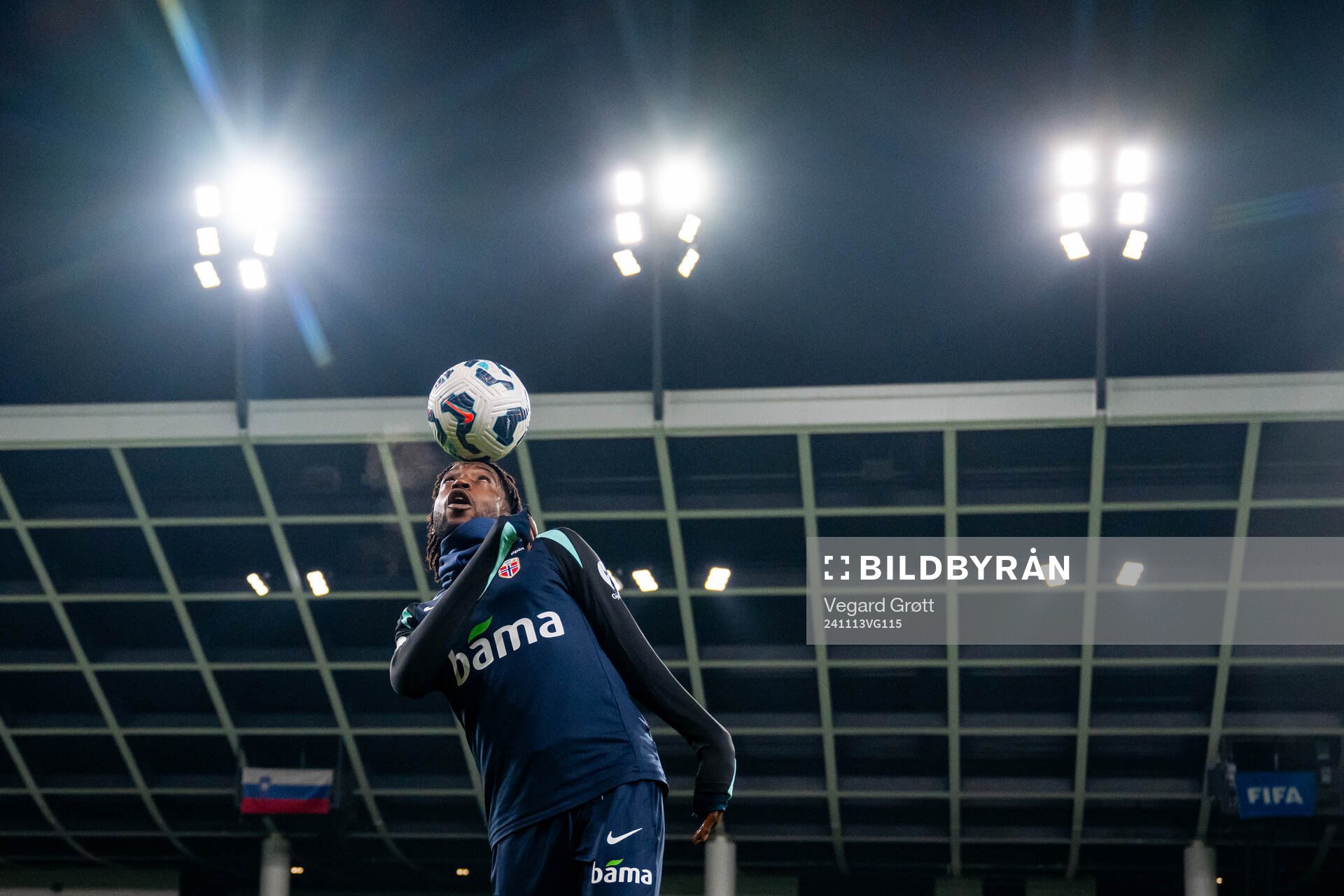 Warren Kamanzi of the Norwegian national football team