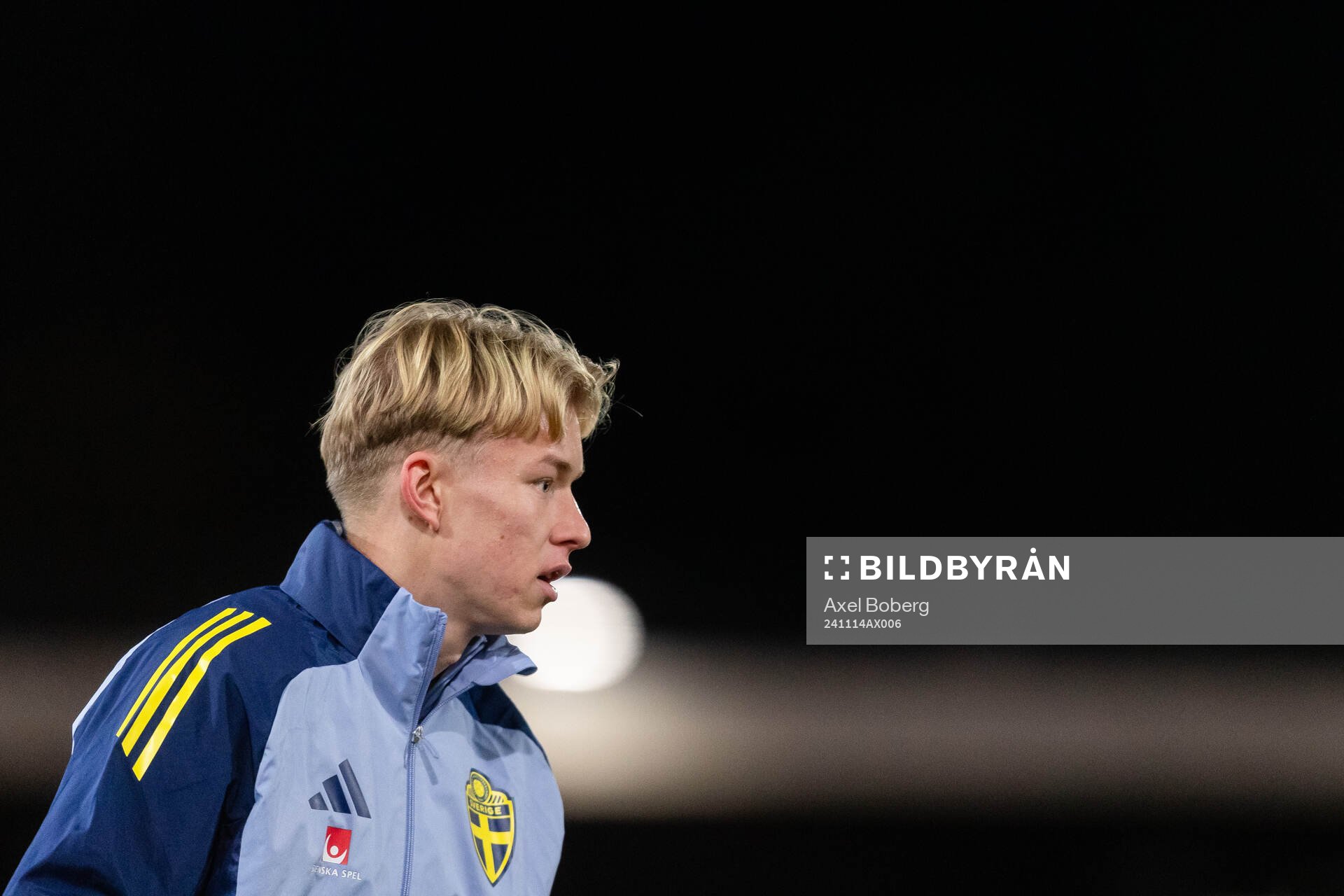Daniel Svensson of the Swedish men’s national football team during a training session on November 14, 2024 in Stockholm. 
