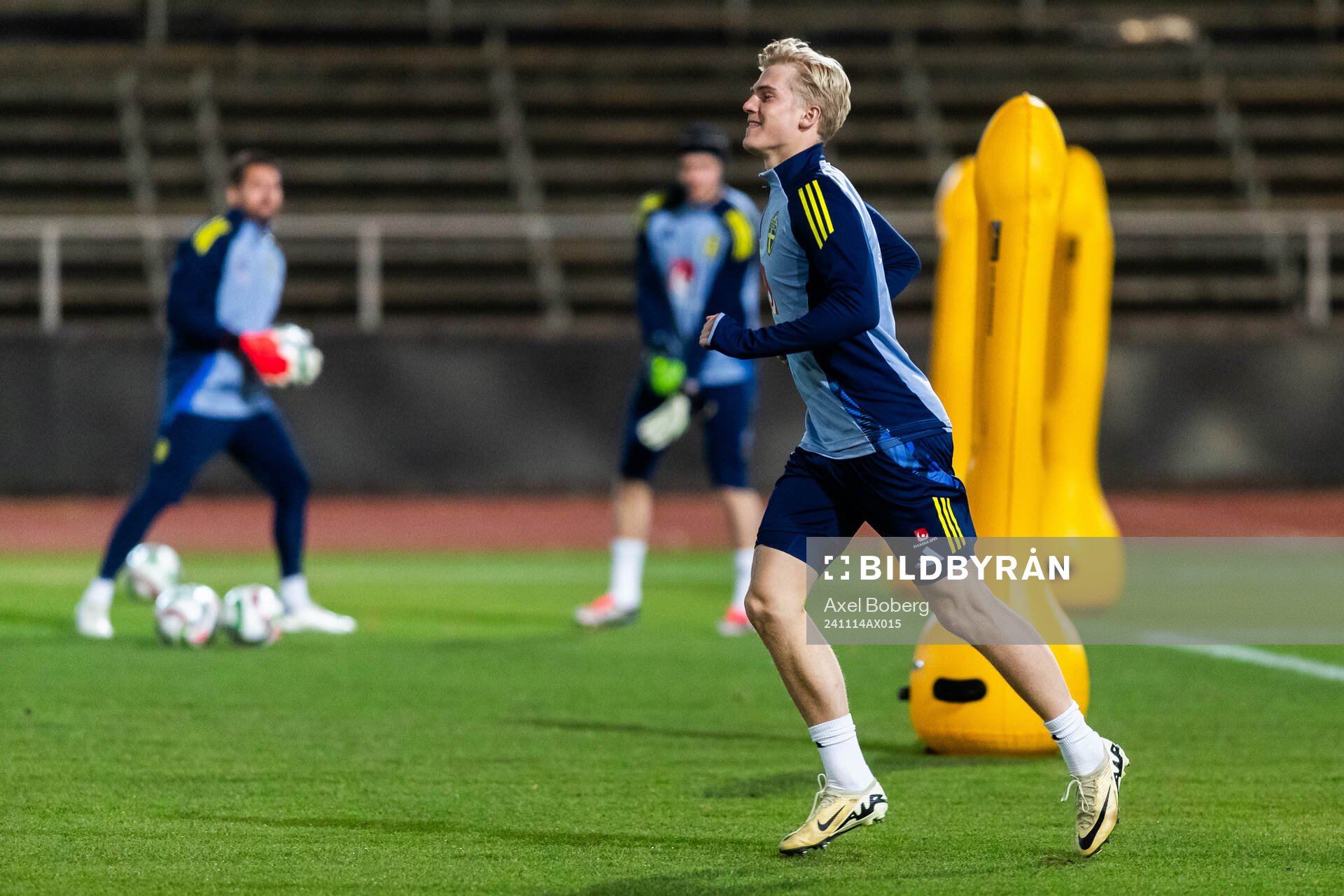 Lucas Bergvall of the Swedish men’s national football team
